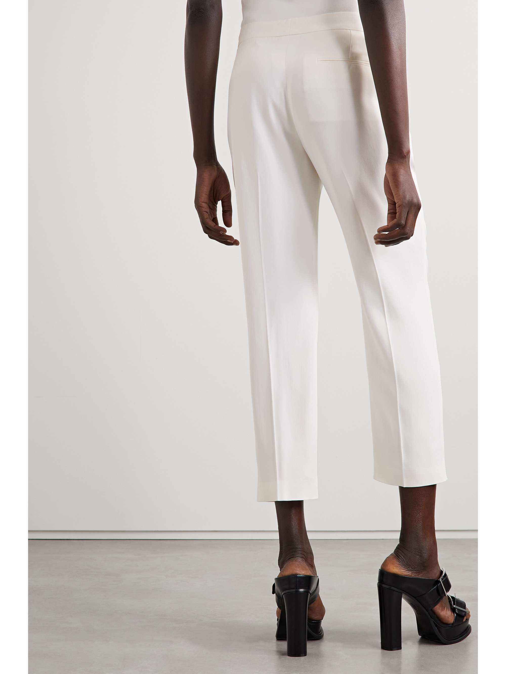 Crepe straight-leg pants view