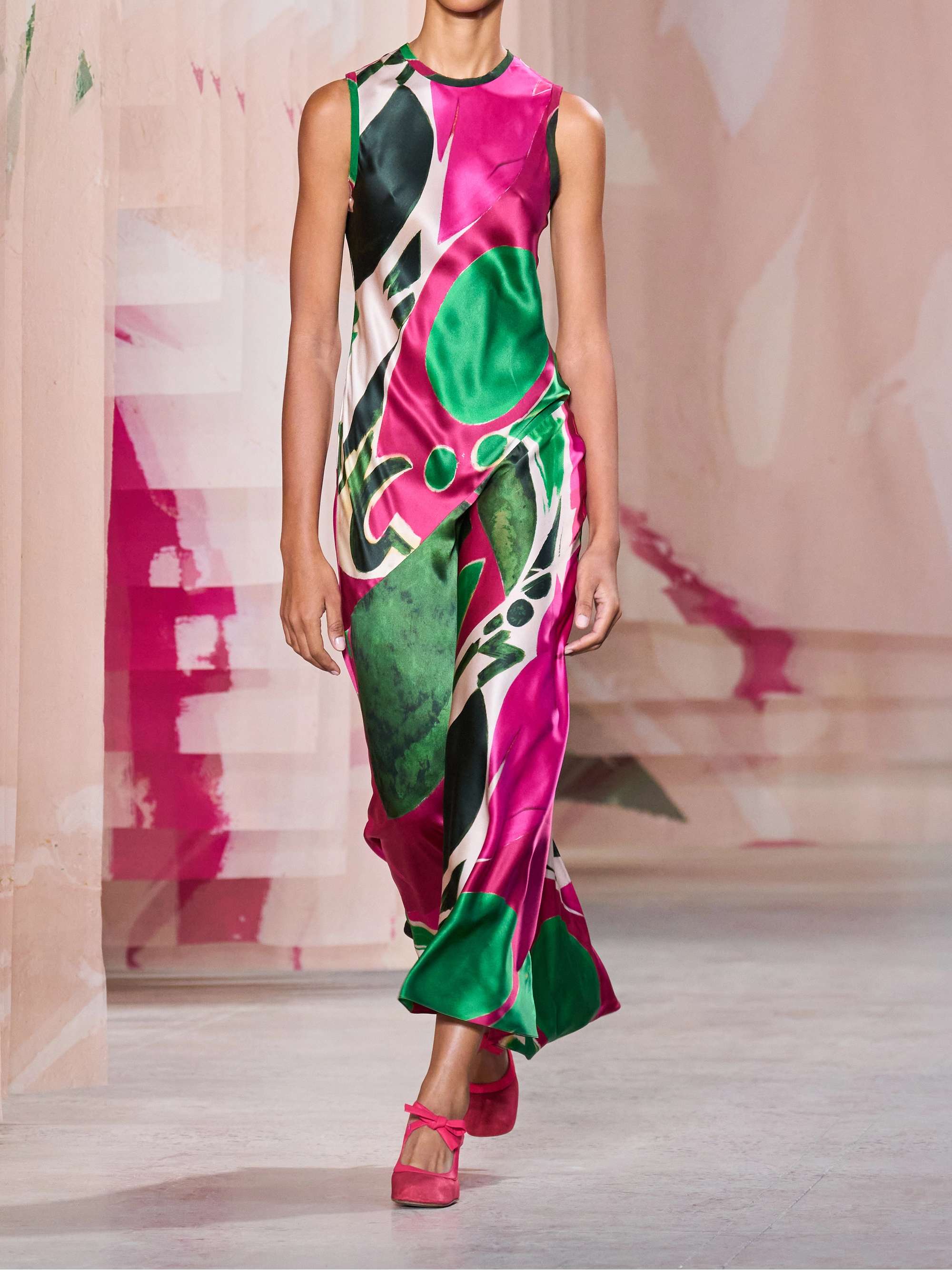 + Lee Krasner Gaea printed silk-charmeuse maxi dress view