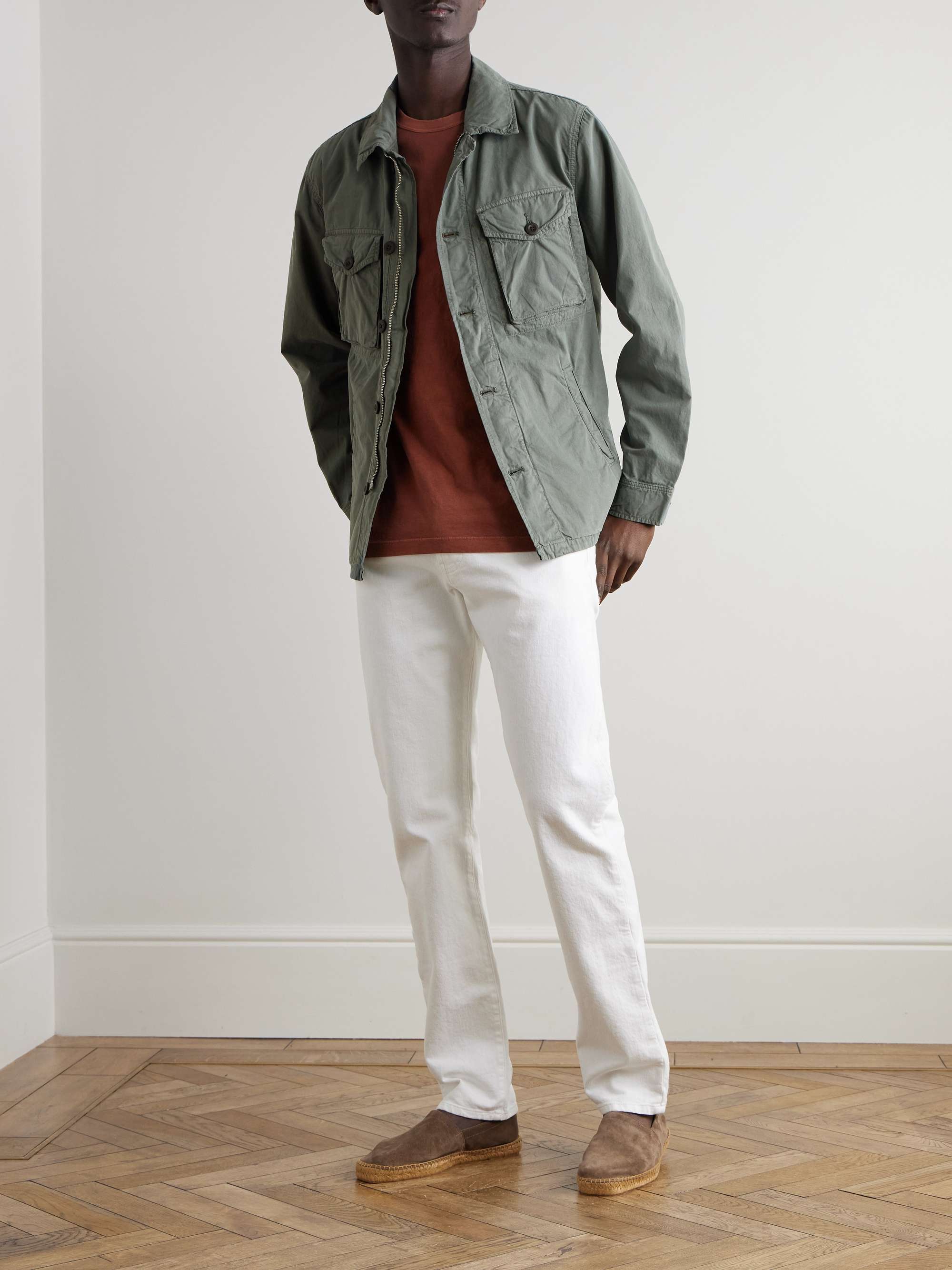 Jonah Cotton-Drill Overshirt view