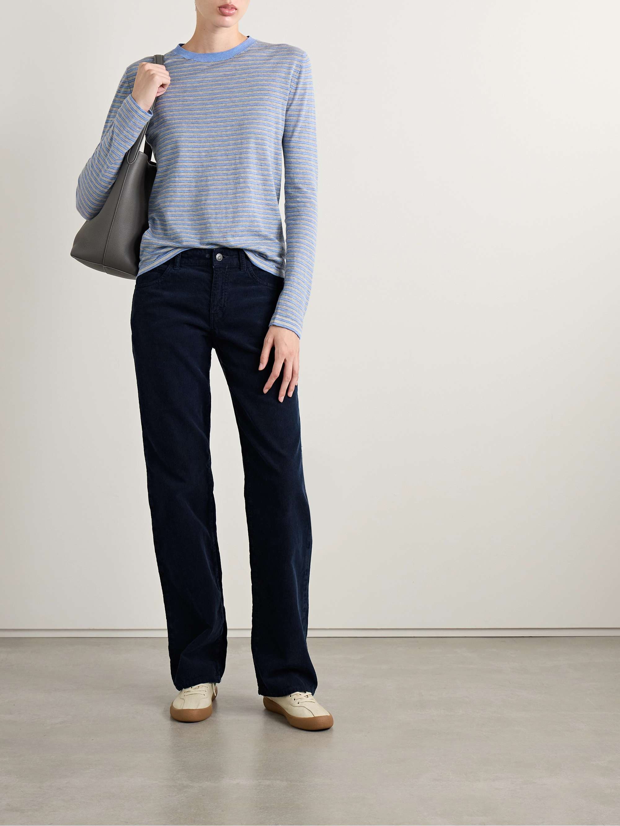 Carlyl cotton-corduroy straight-leg pants view