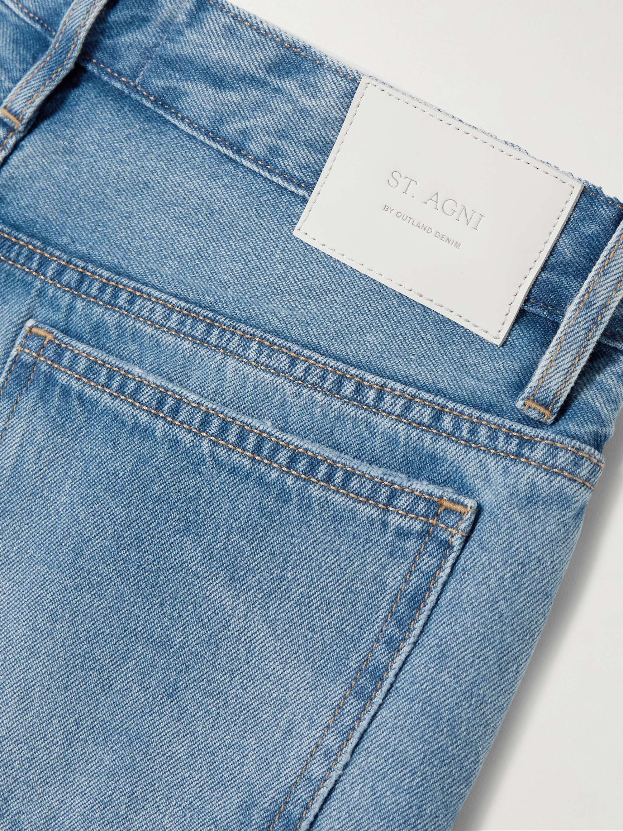 + Outland Denim 90s low-rise straight-leg organic jeans view