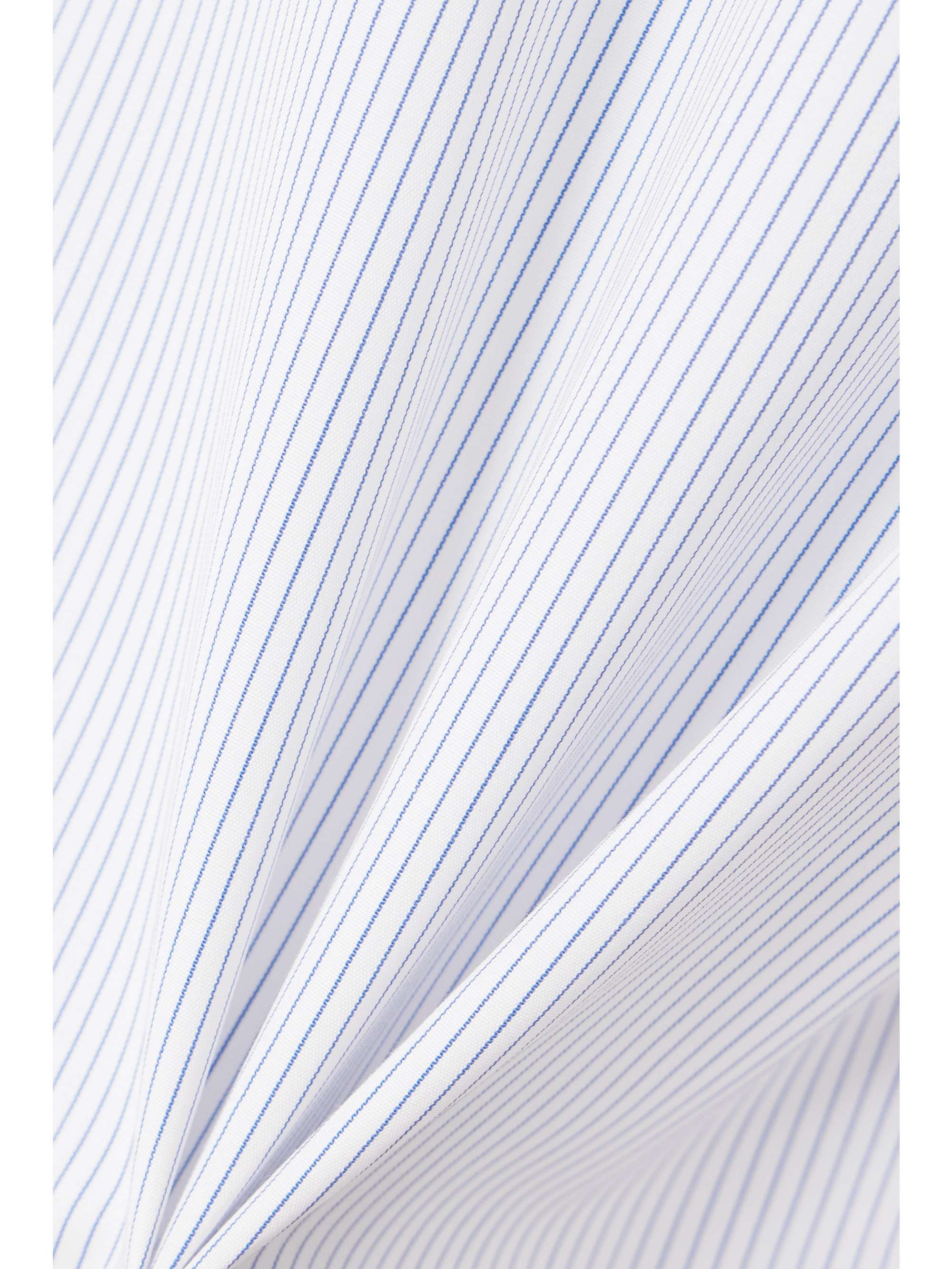 Jersey-trimmed striped cotton-poplin bodysuit view