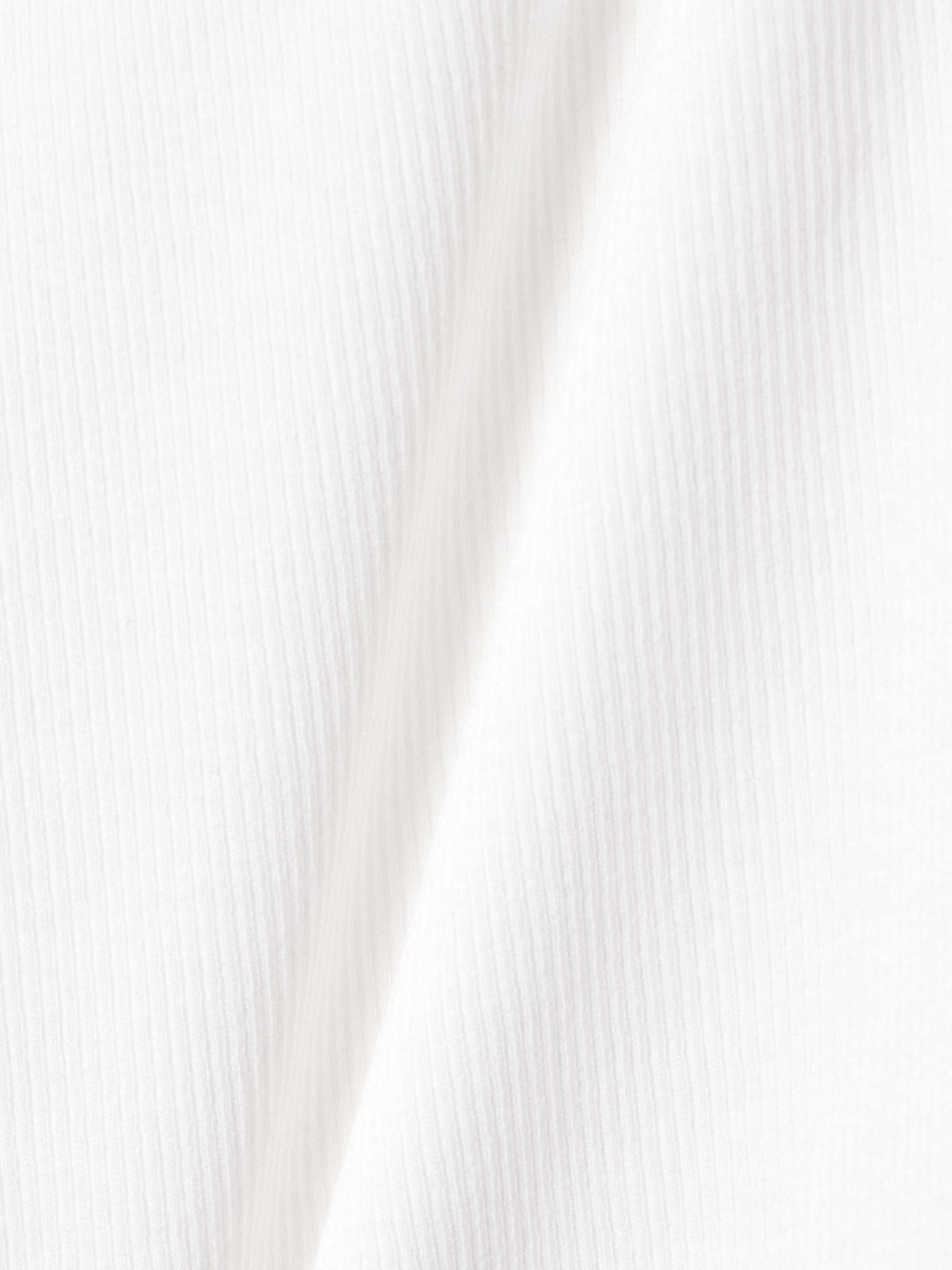 Ribbed organic cotton-blend jersey top view