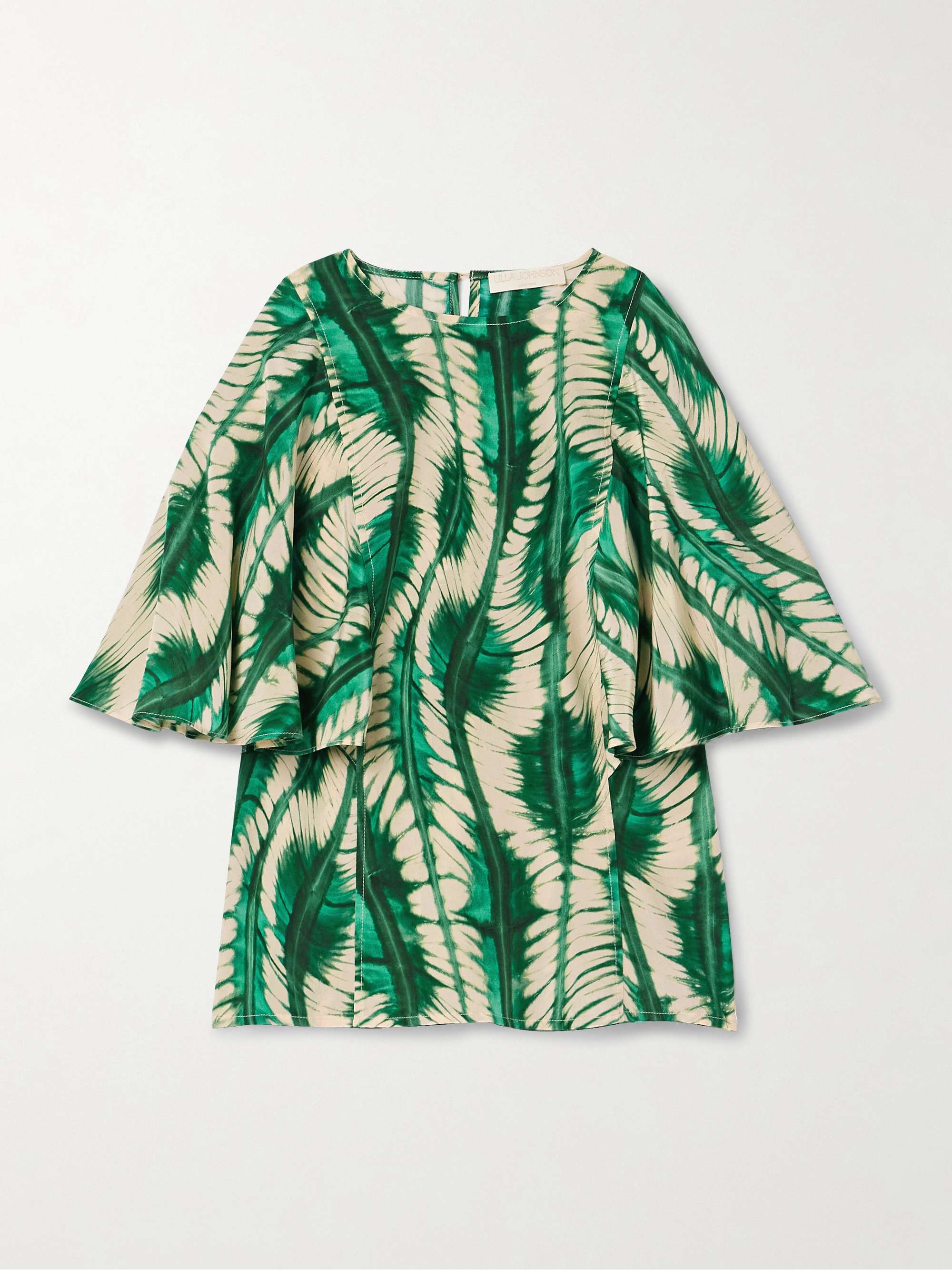 Ada printed silk top view