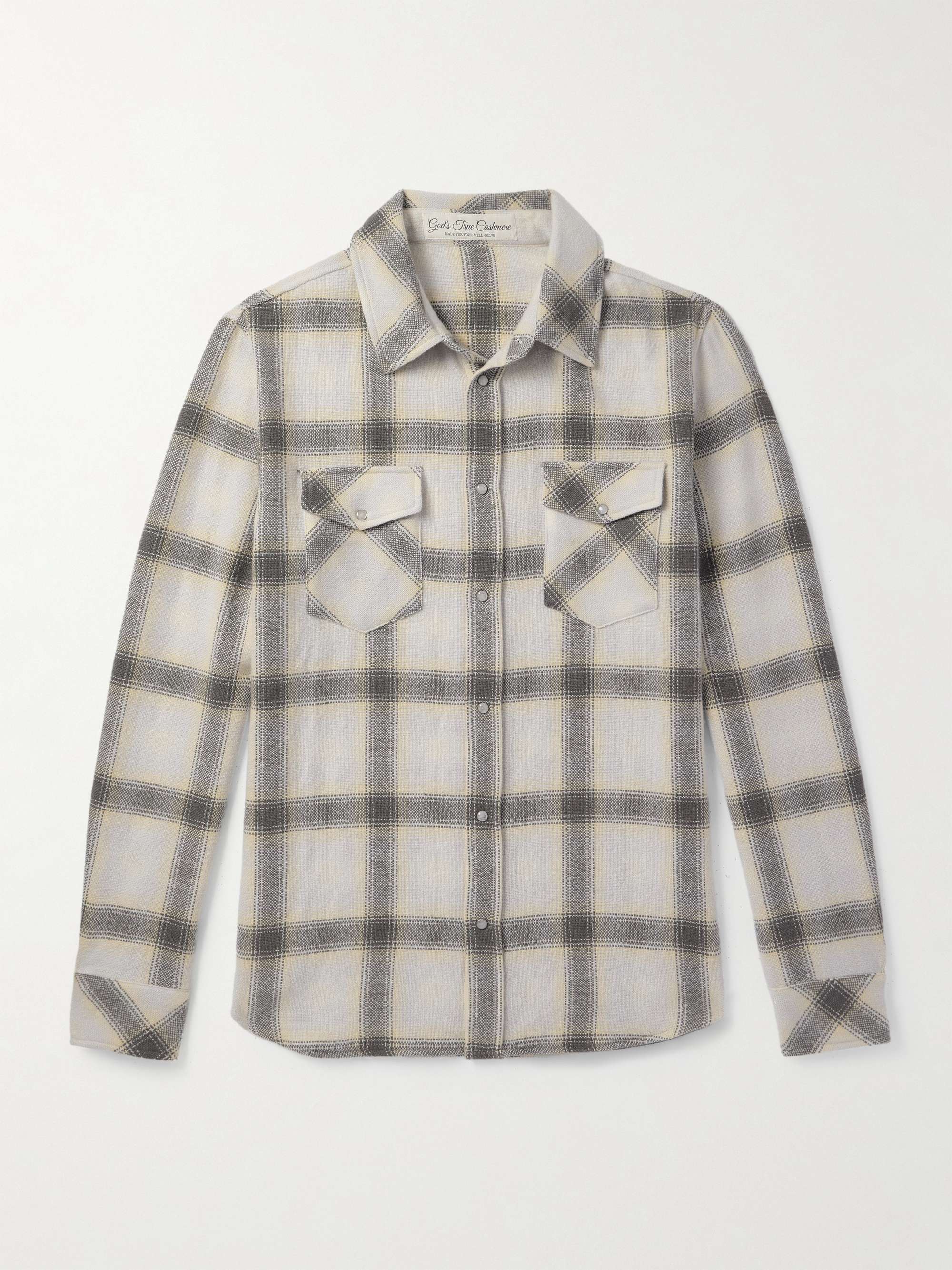 Moon Checked Cashmere Shirt view