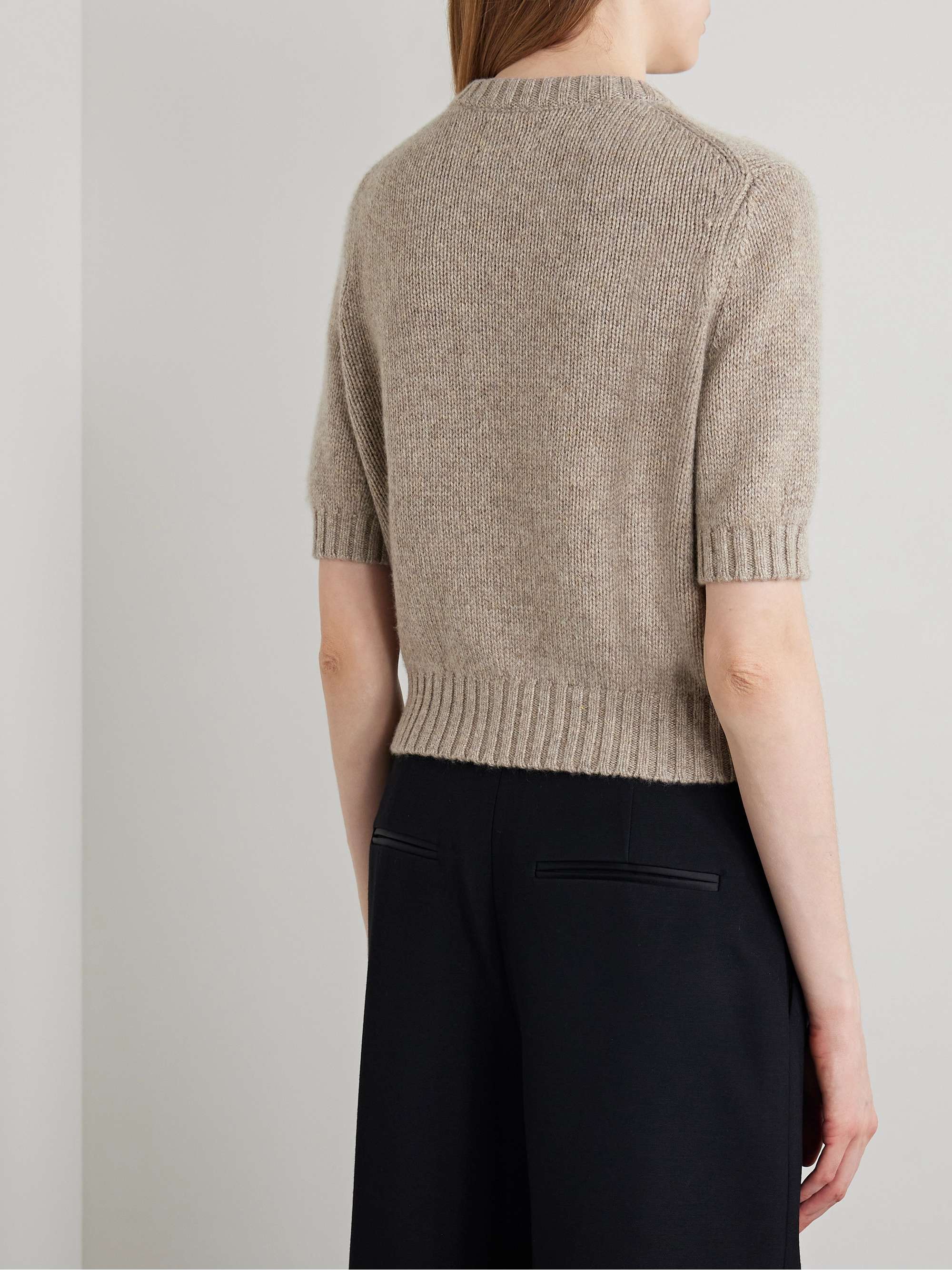 Nora cropped cashmere-blend cardigan view