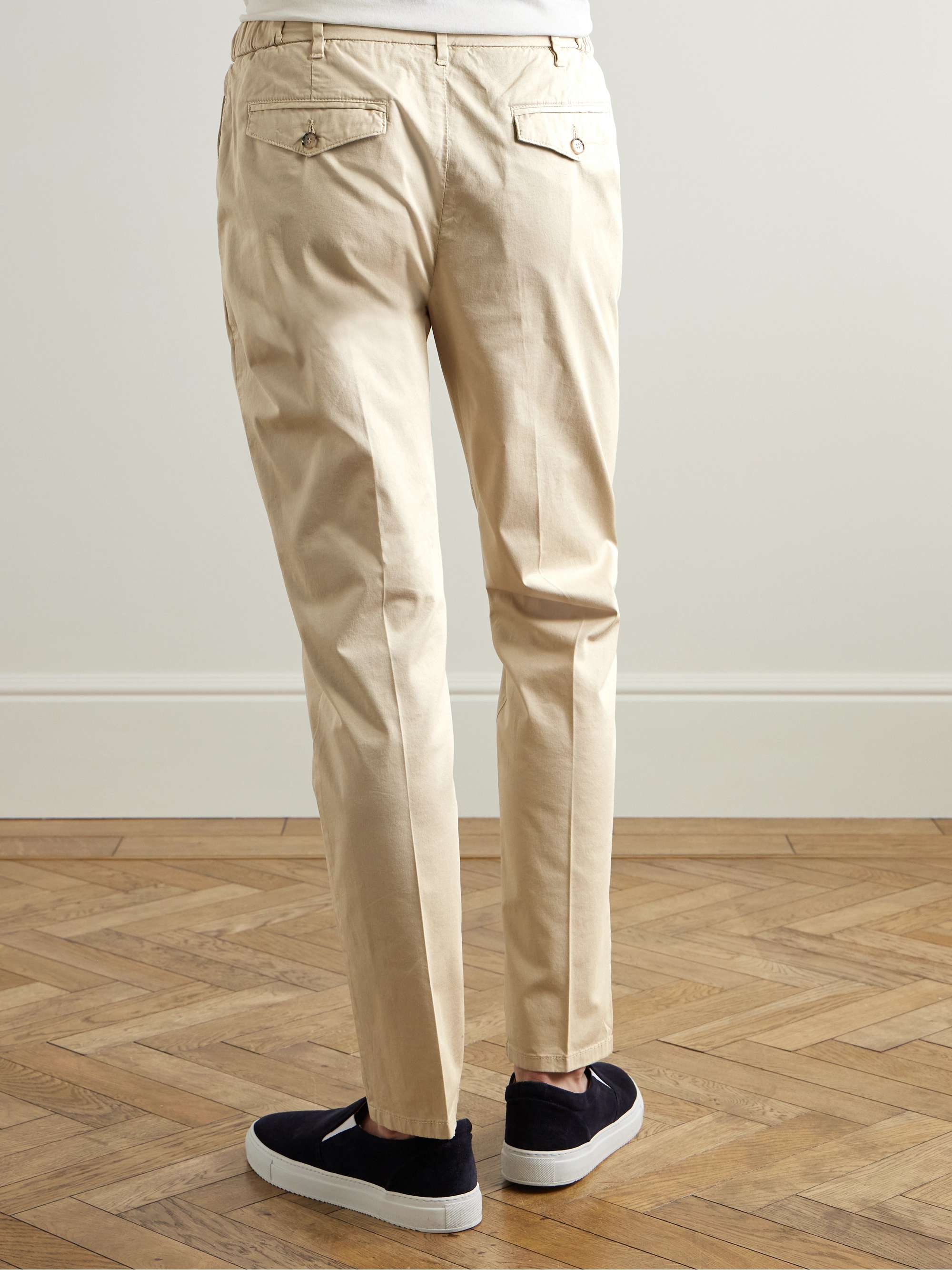 Dumbo Straight-Leg Cotton-Blend Gabardine Trousers view
