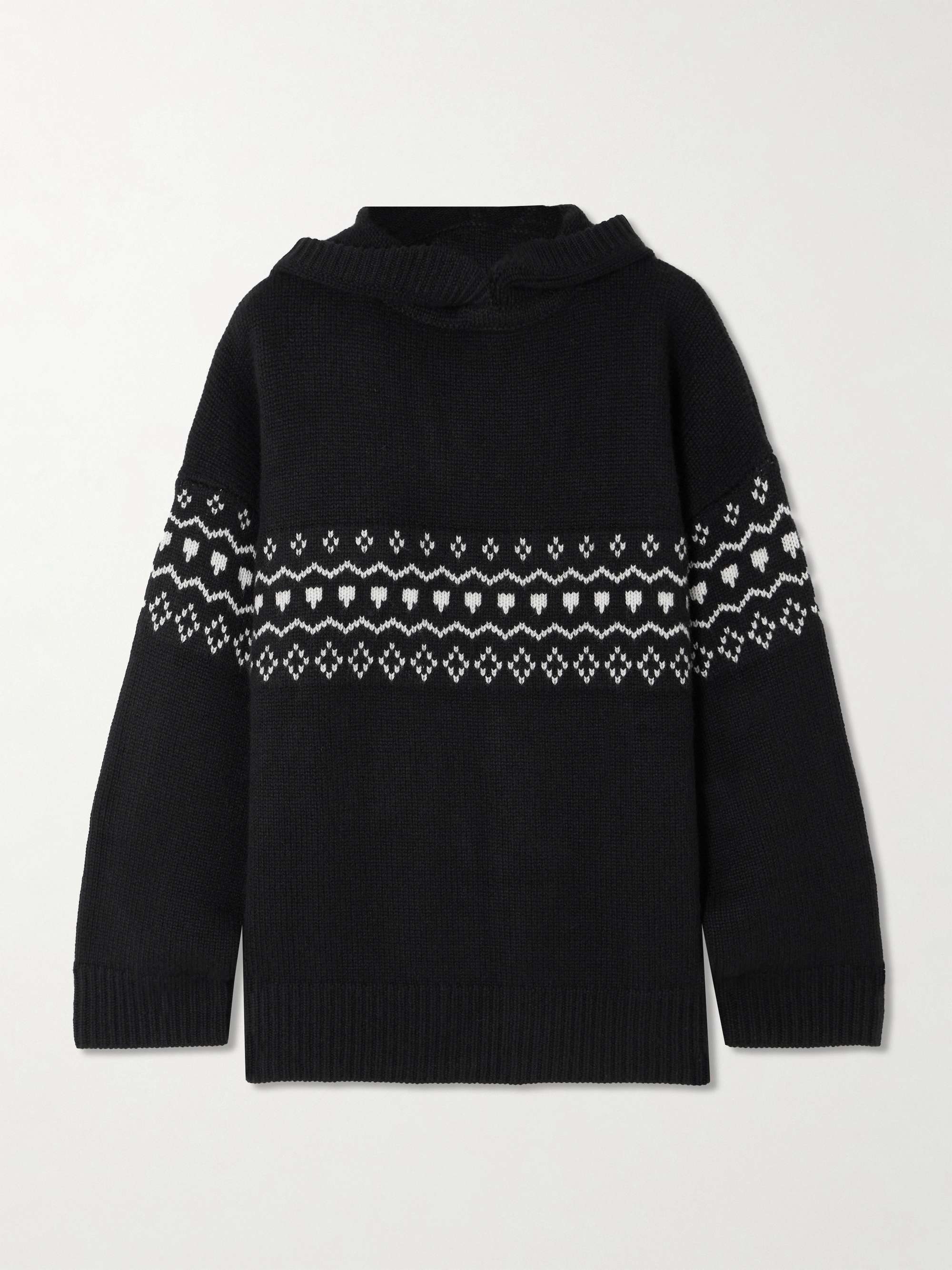 Wen Fair Isle cashmere hoodie view