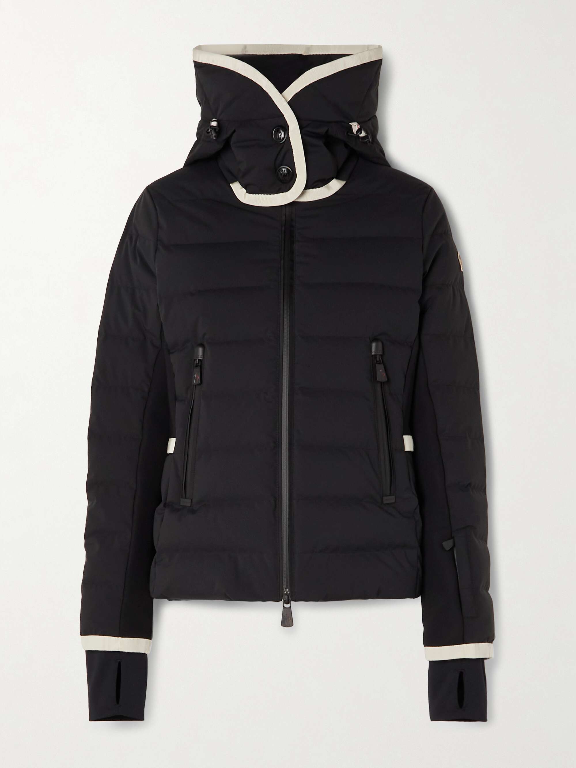 Lamoura hooded grosgrain-trimmed quilted down ski jacket view