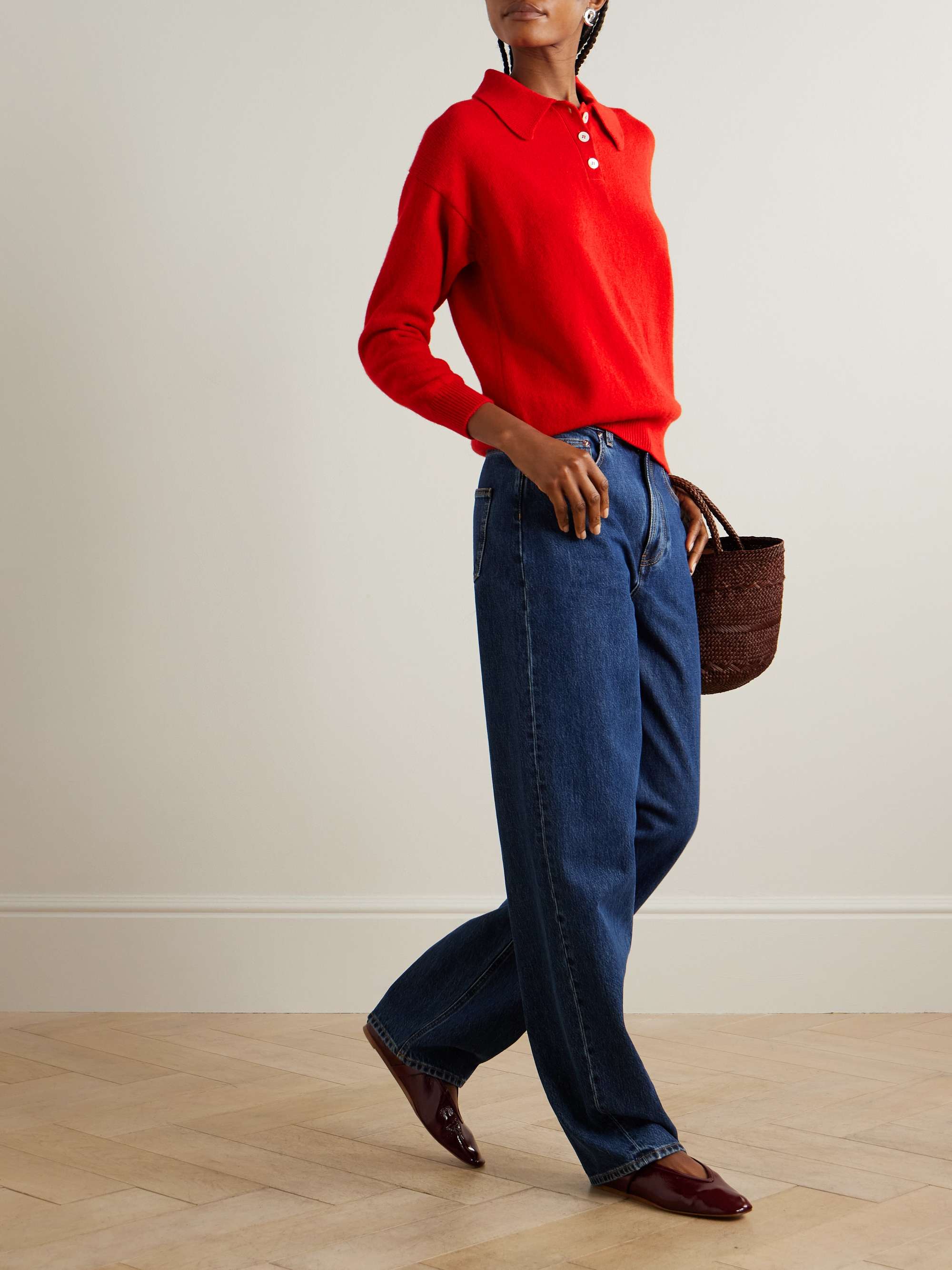 Edith wool polo sweater view