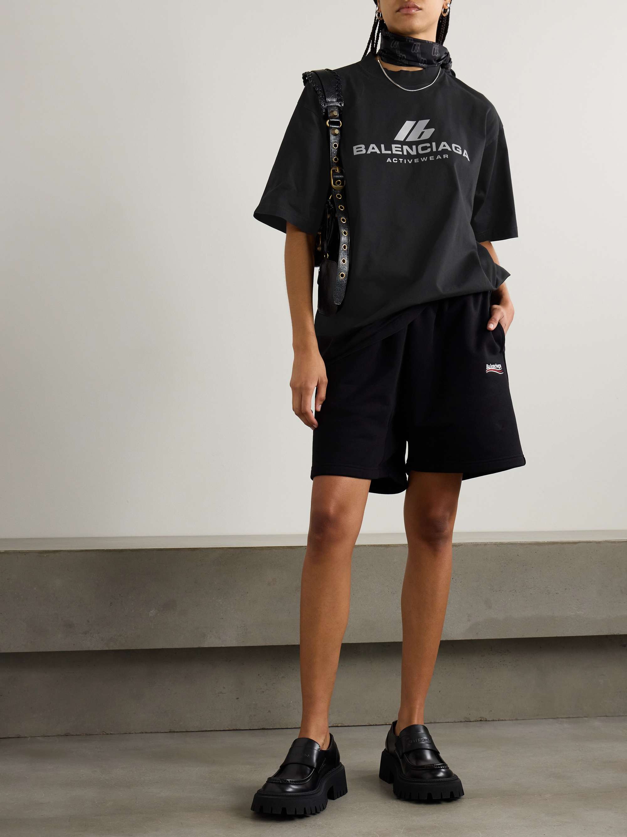 Logo-printed cotton-jersey T-shirt view