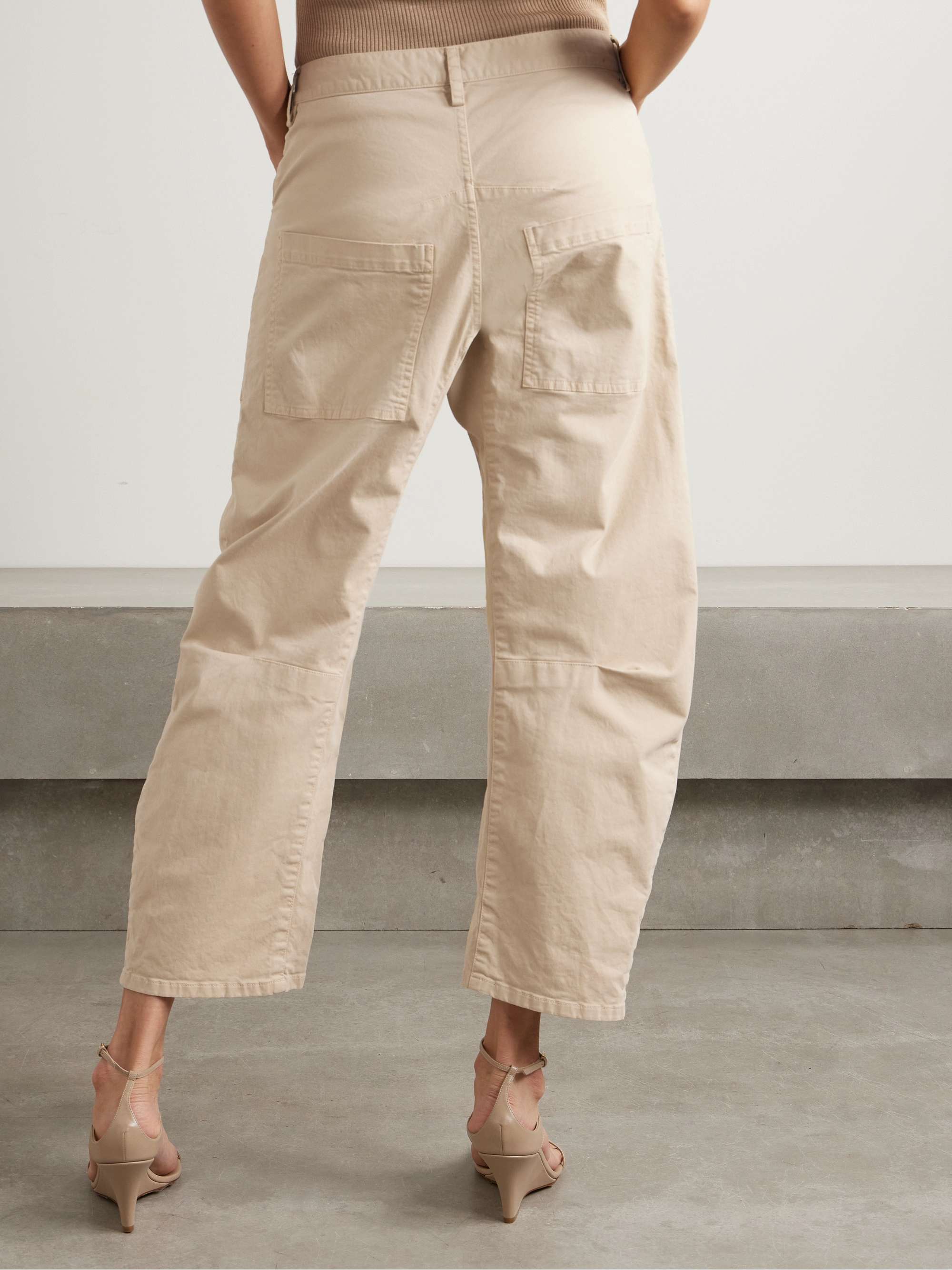 Shon cotton-blend twill tapered pants view