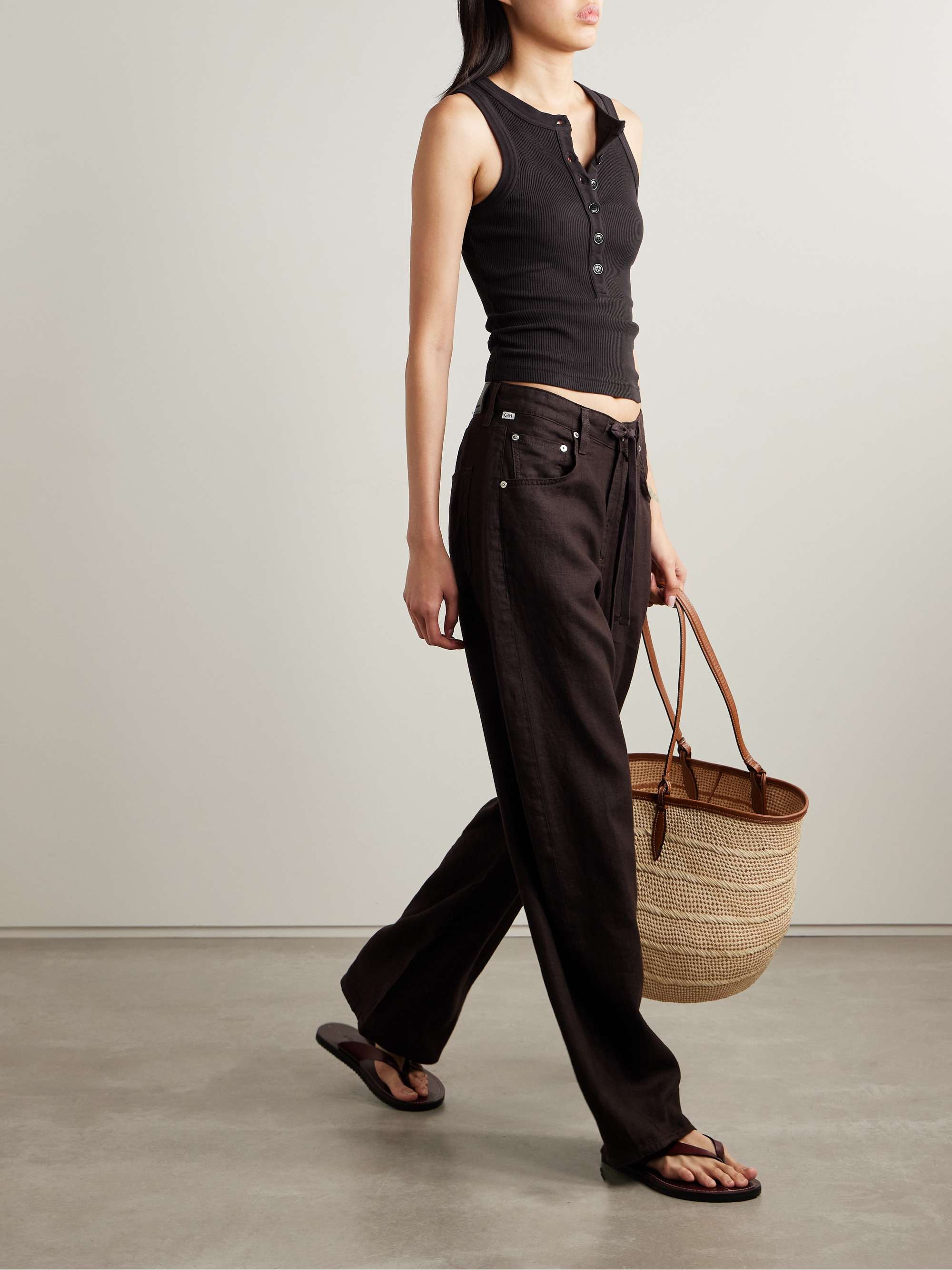 Caralyn ribbed jersey tank view