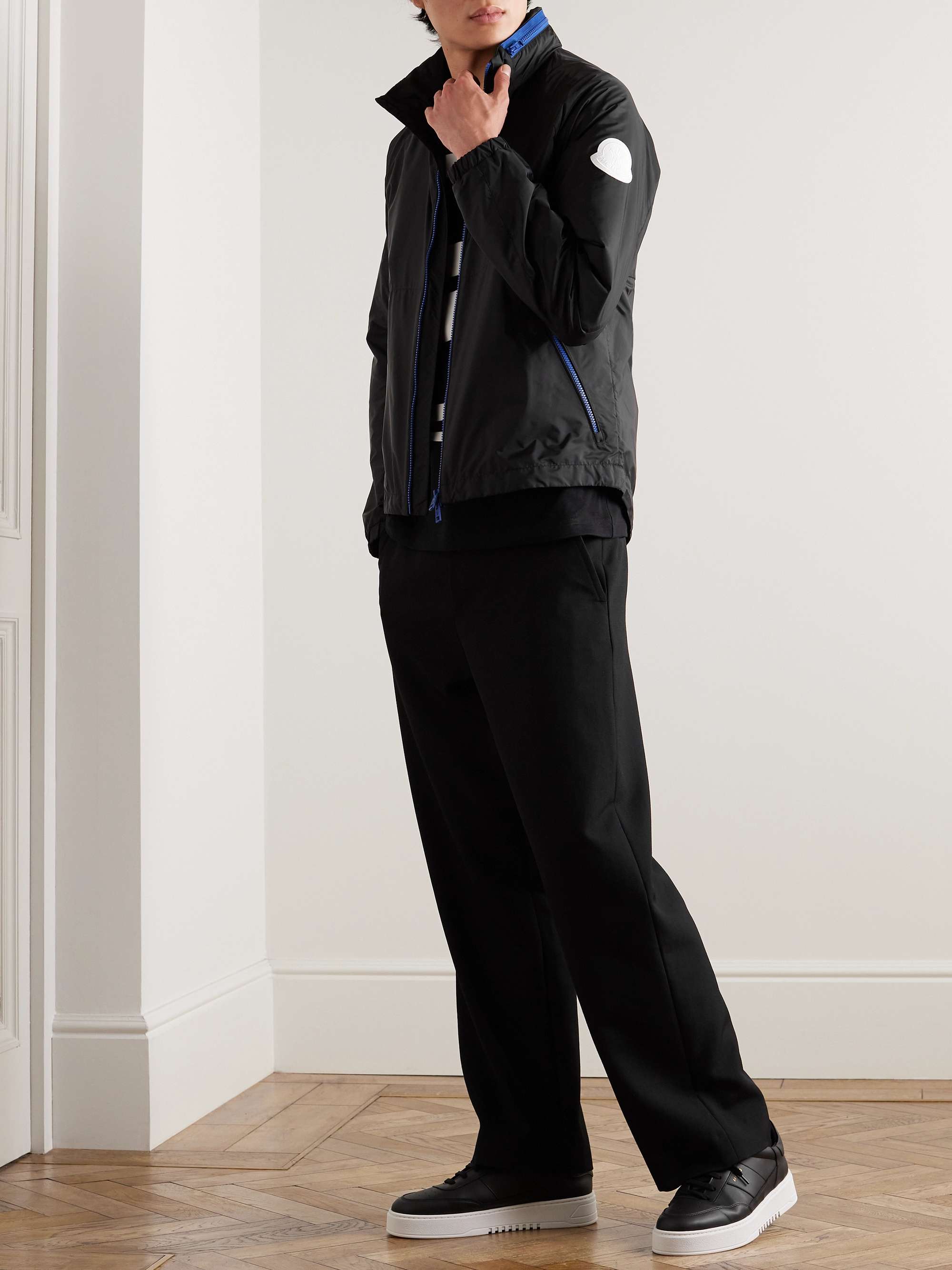 Octano Logo-Appliquéd Hooded Shell Jacket view