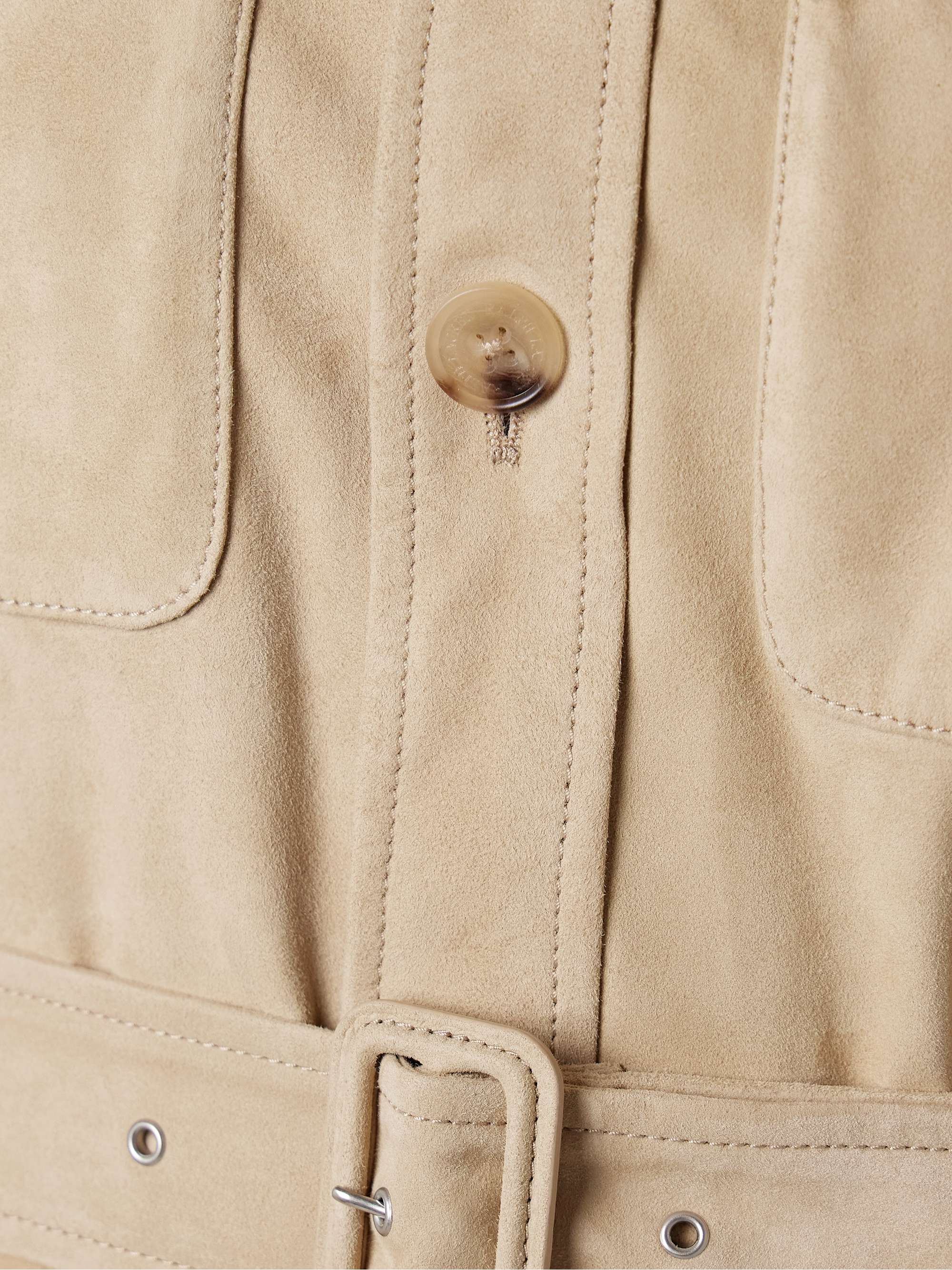 Gabbie belted suede jacket view