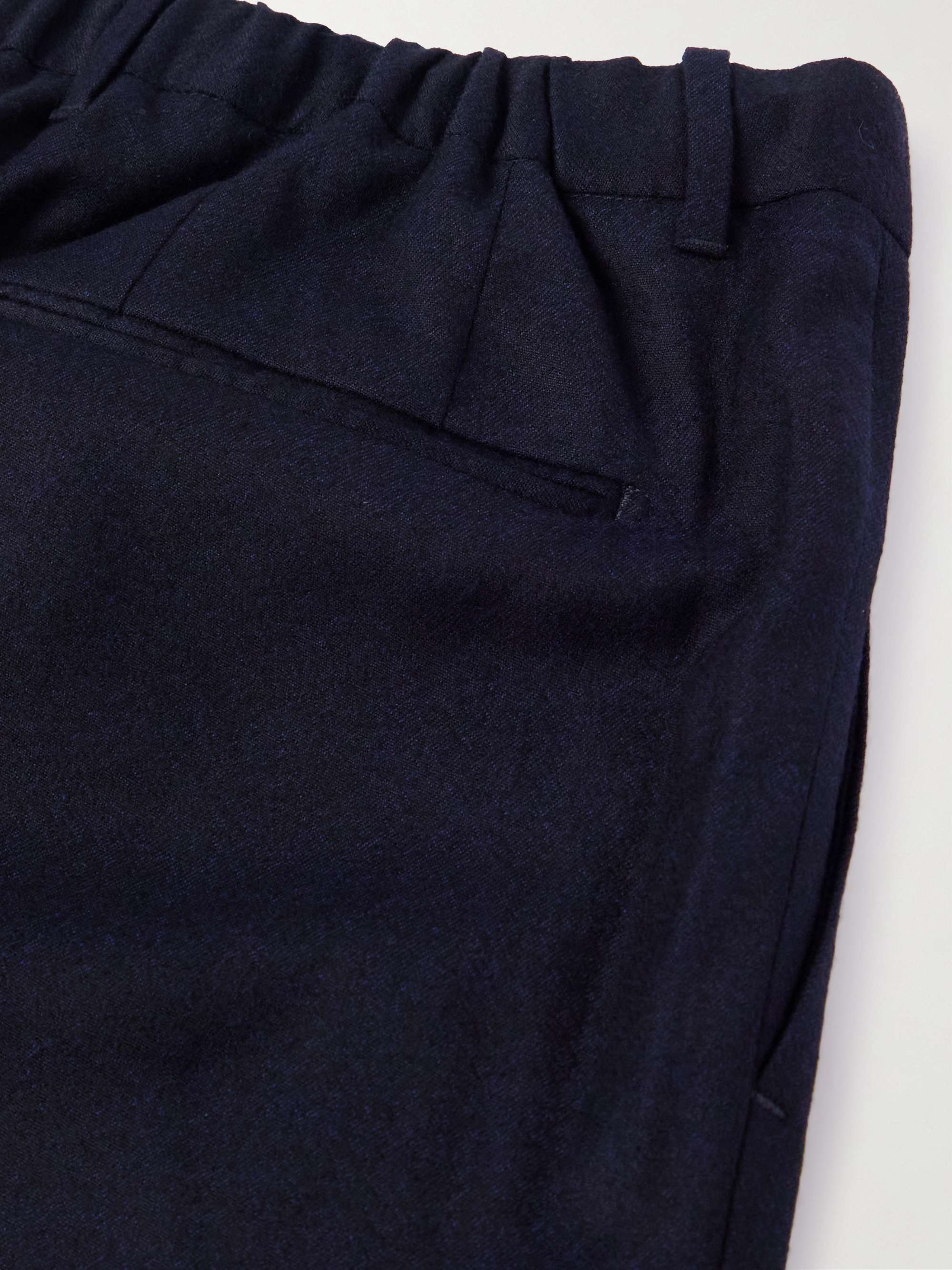 Venezia 1951 Slim-Fit Brushed Wool-Twill Trousers view