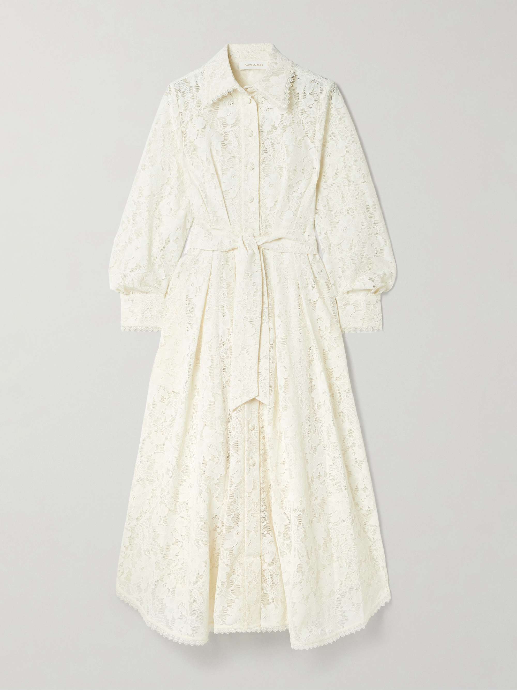Dawning pleated corded lace midi dress view