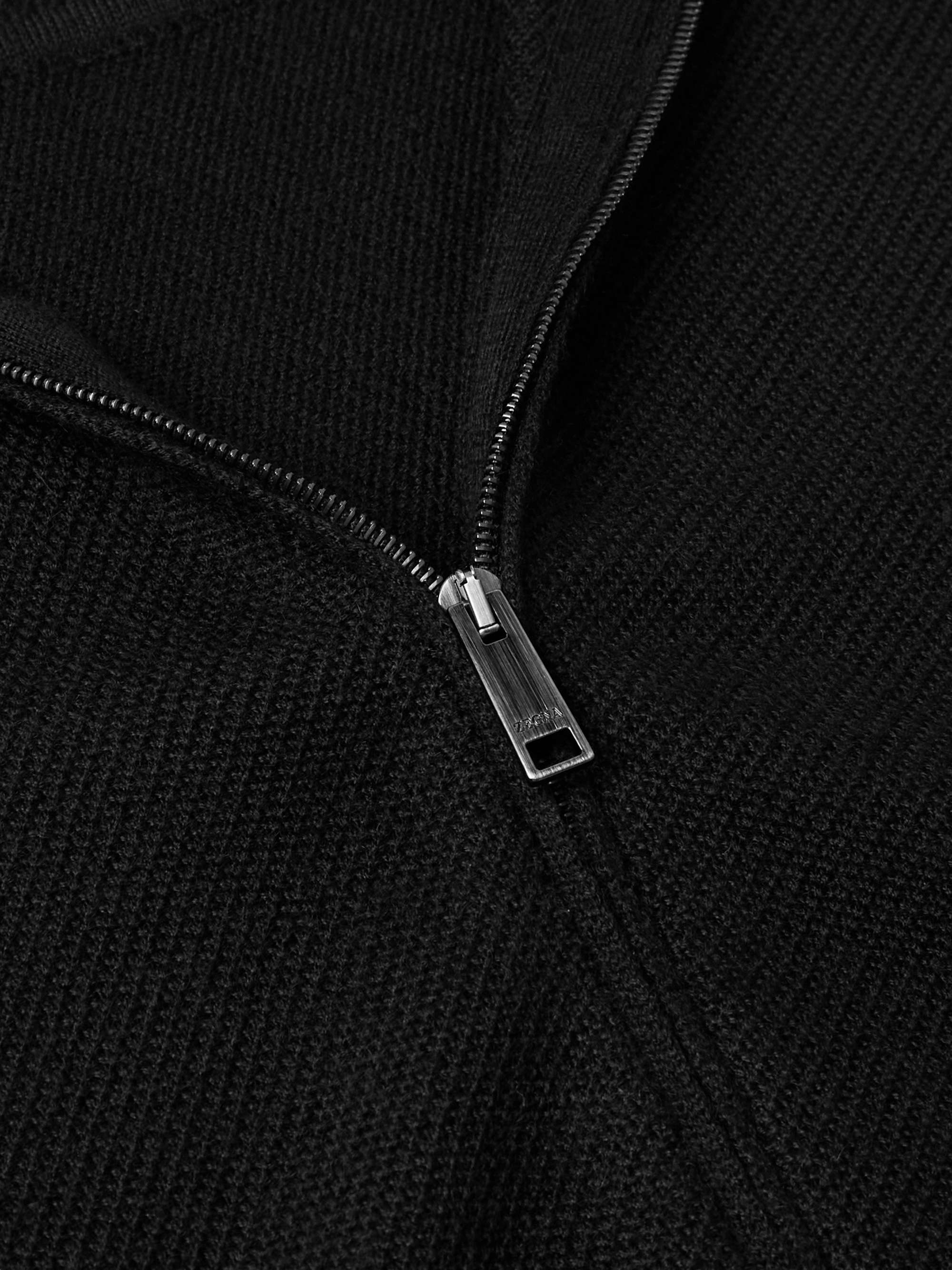 Logo-Embroidered Cashmere and Silk-Blend Cardigan view