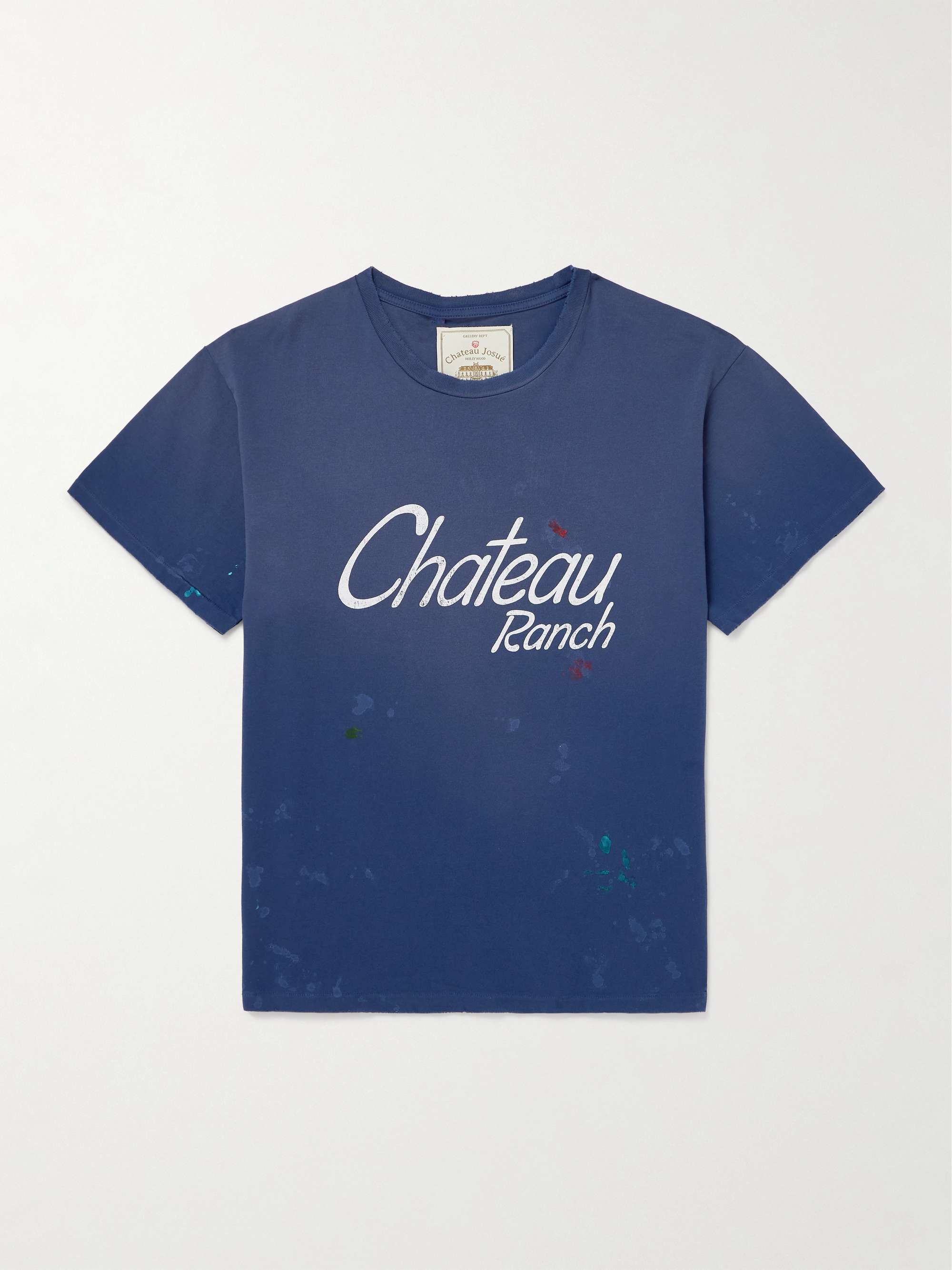 Chateau Ranch Distressed Printed Supima Cotton-Jersey T-Shirt view