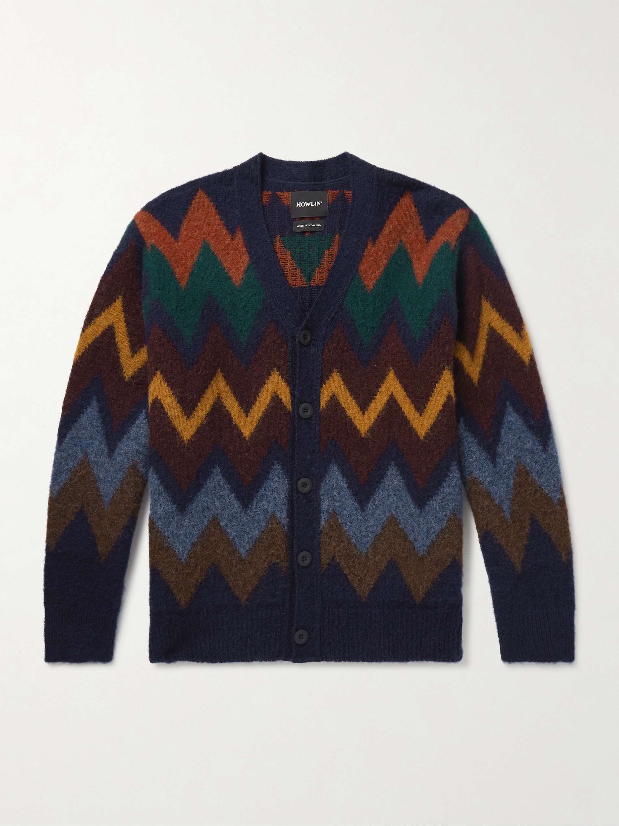 Fire in the Mind Wool-Jacquard Cardigan view