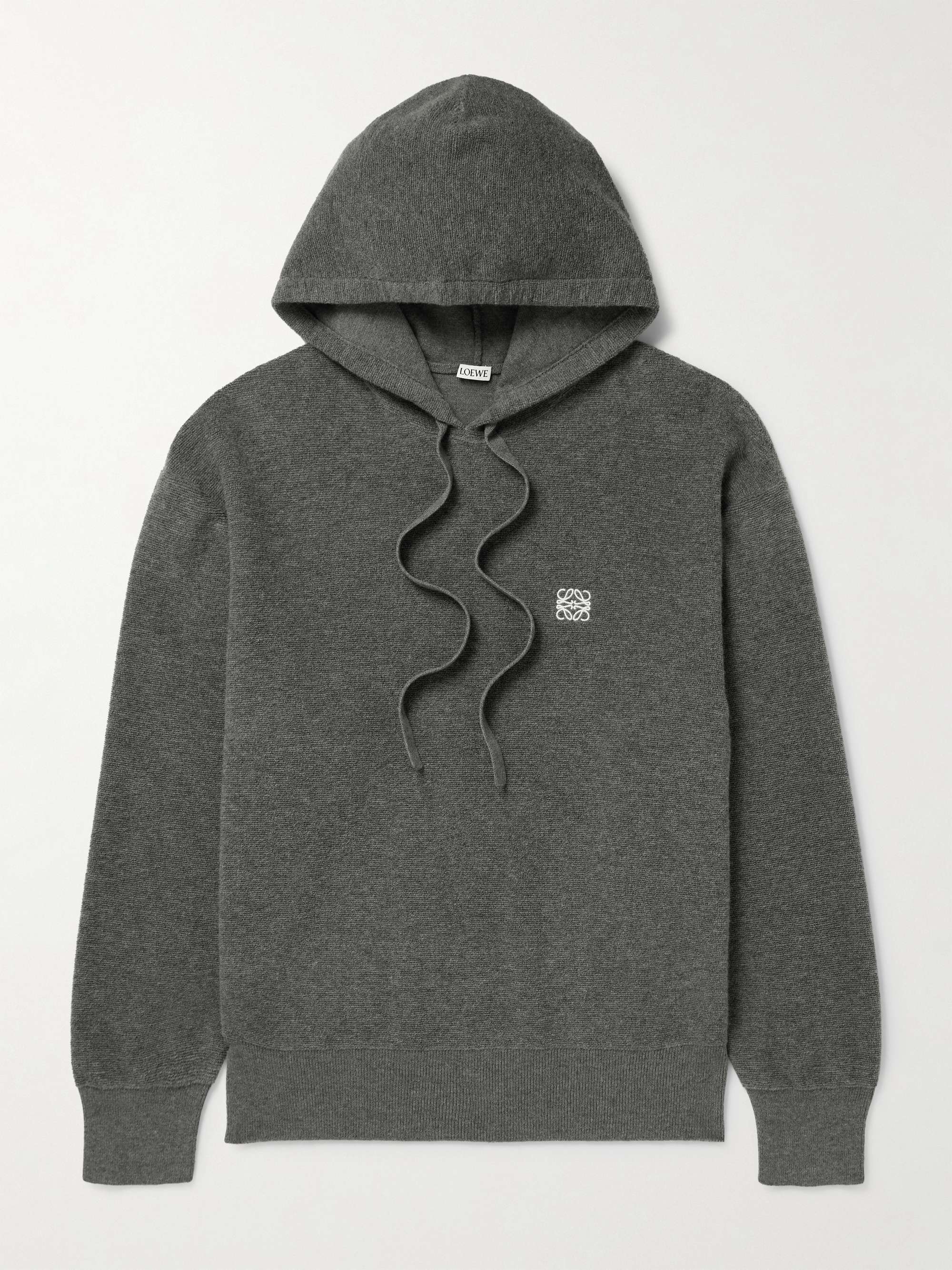 Logo-Embroidered Wool Hoodie view