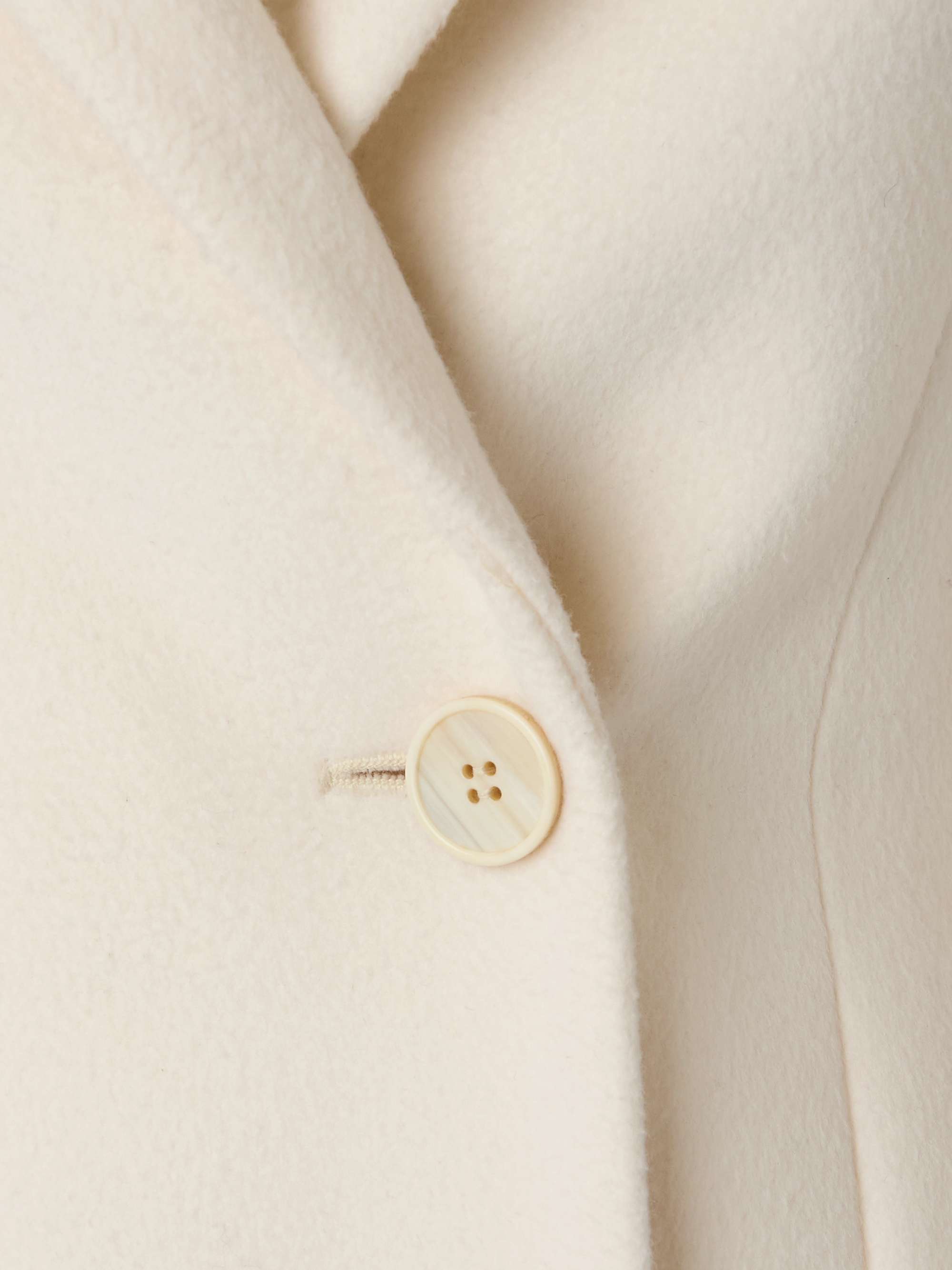Wool-crepe coat view