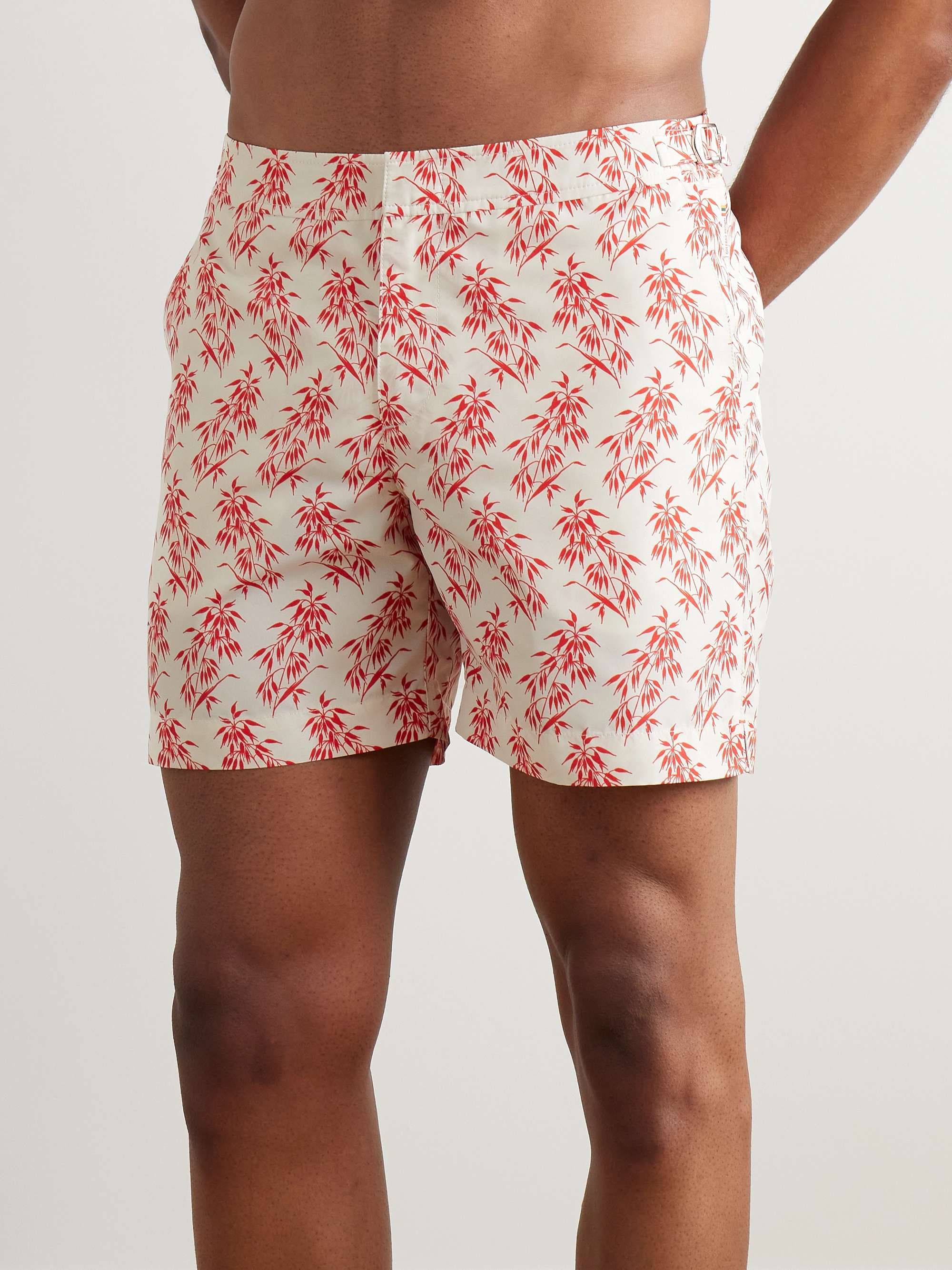 Bulldog Slim-Fit Mid-Length Printed Swim Shorts view