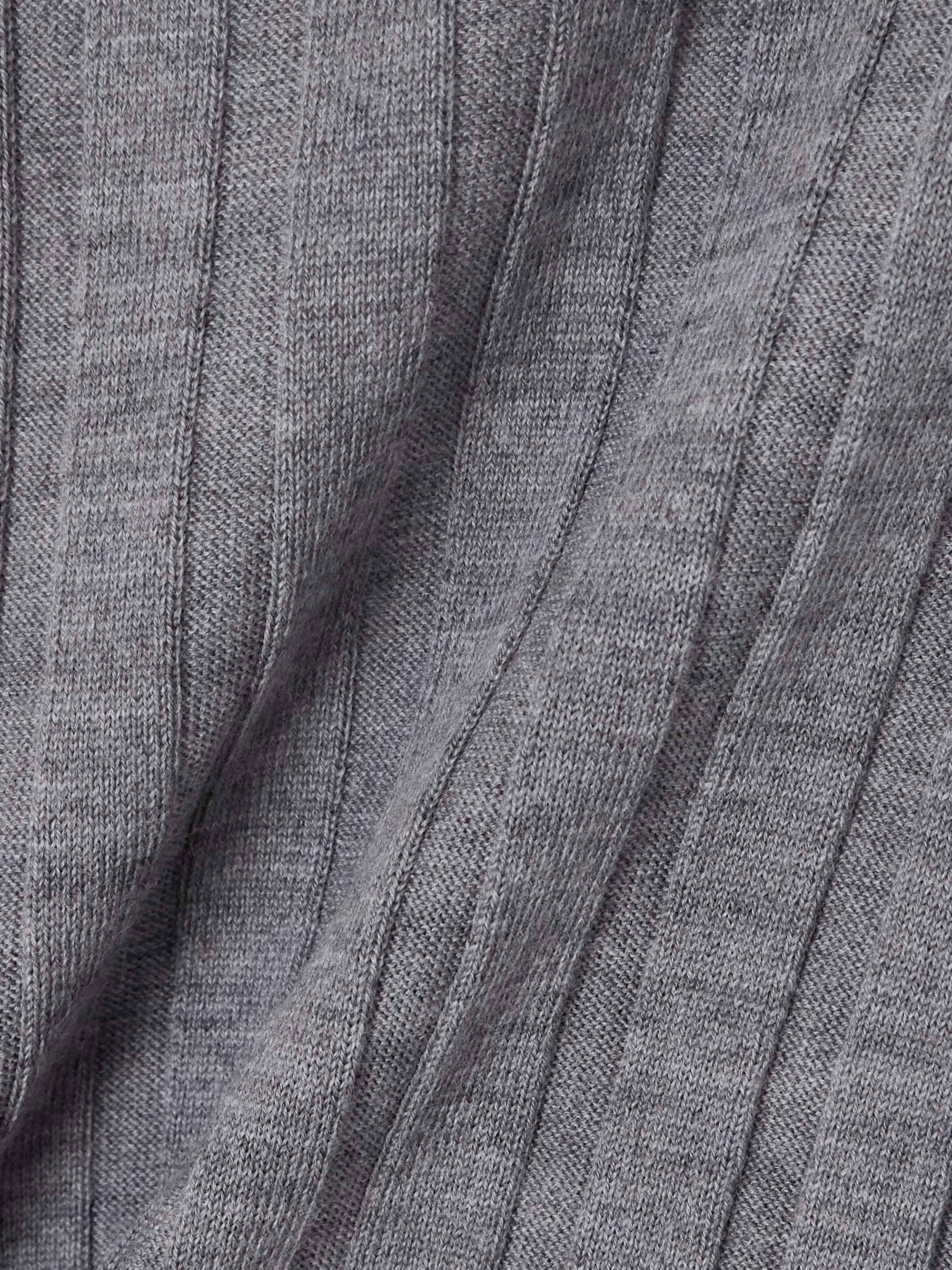 Ribbed wool vest view