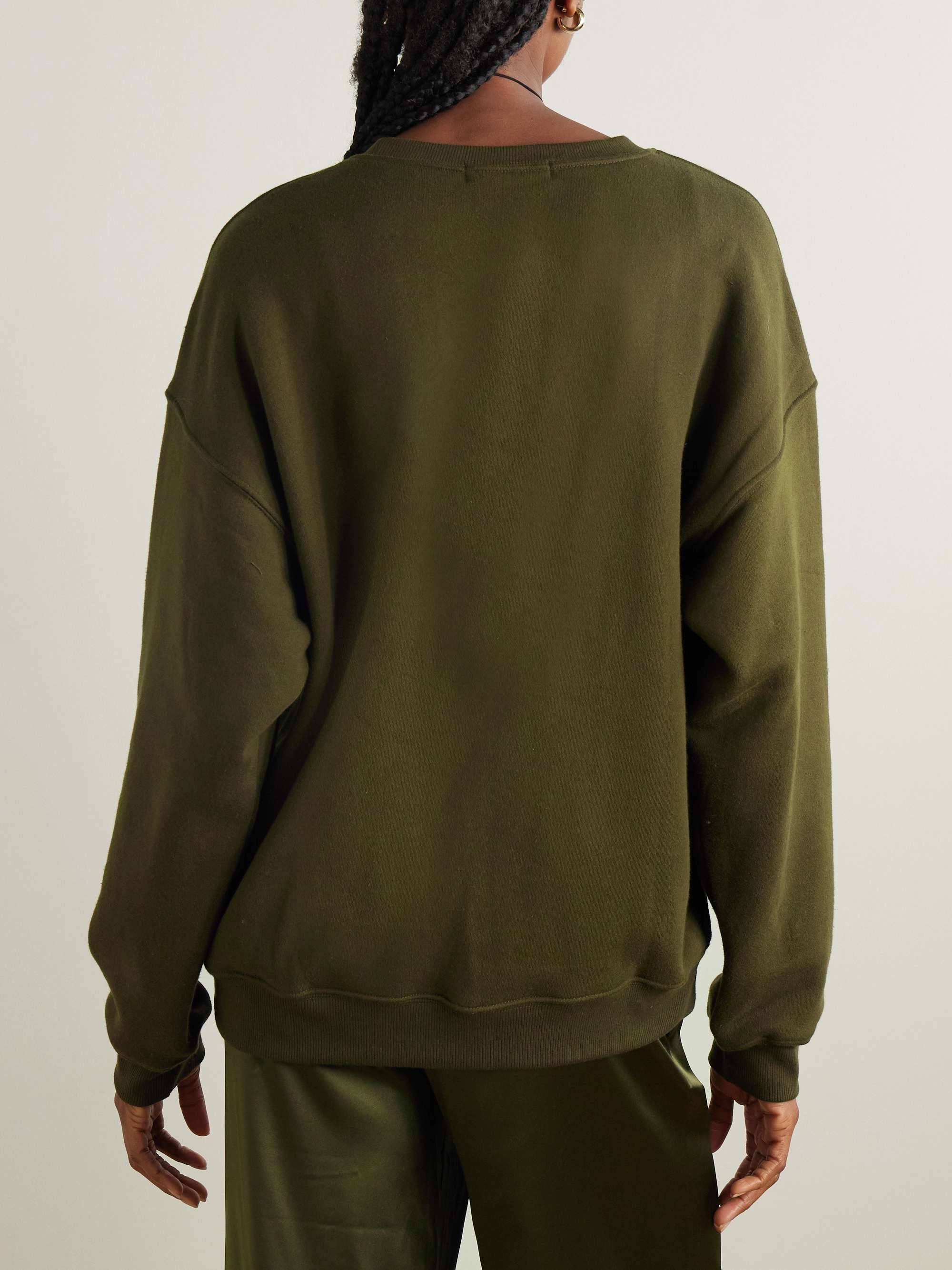French cotton and modal-blend terry sweatshirt view