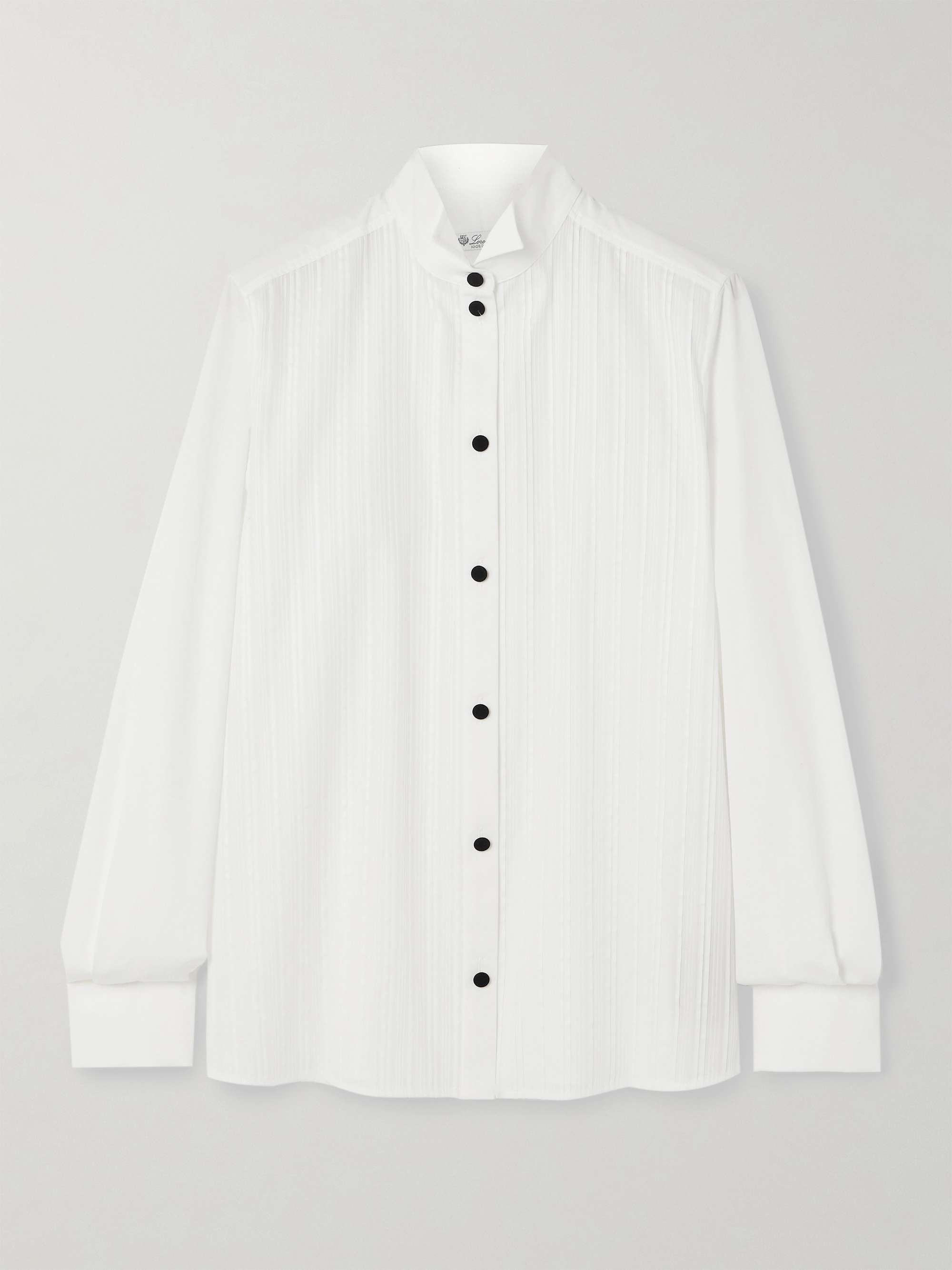 Hadiya pleated cotton-poplin shirt view