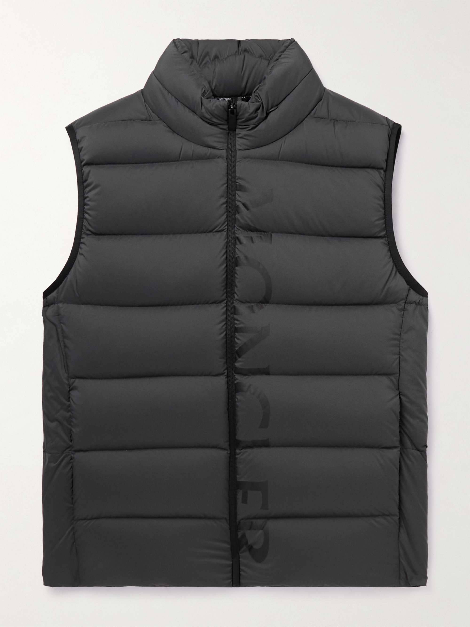 Logo-Print Quilted Nylon Down Gilet view