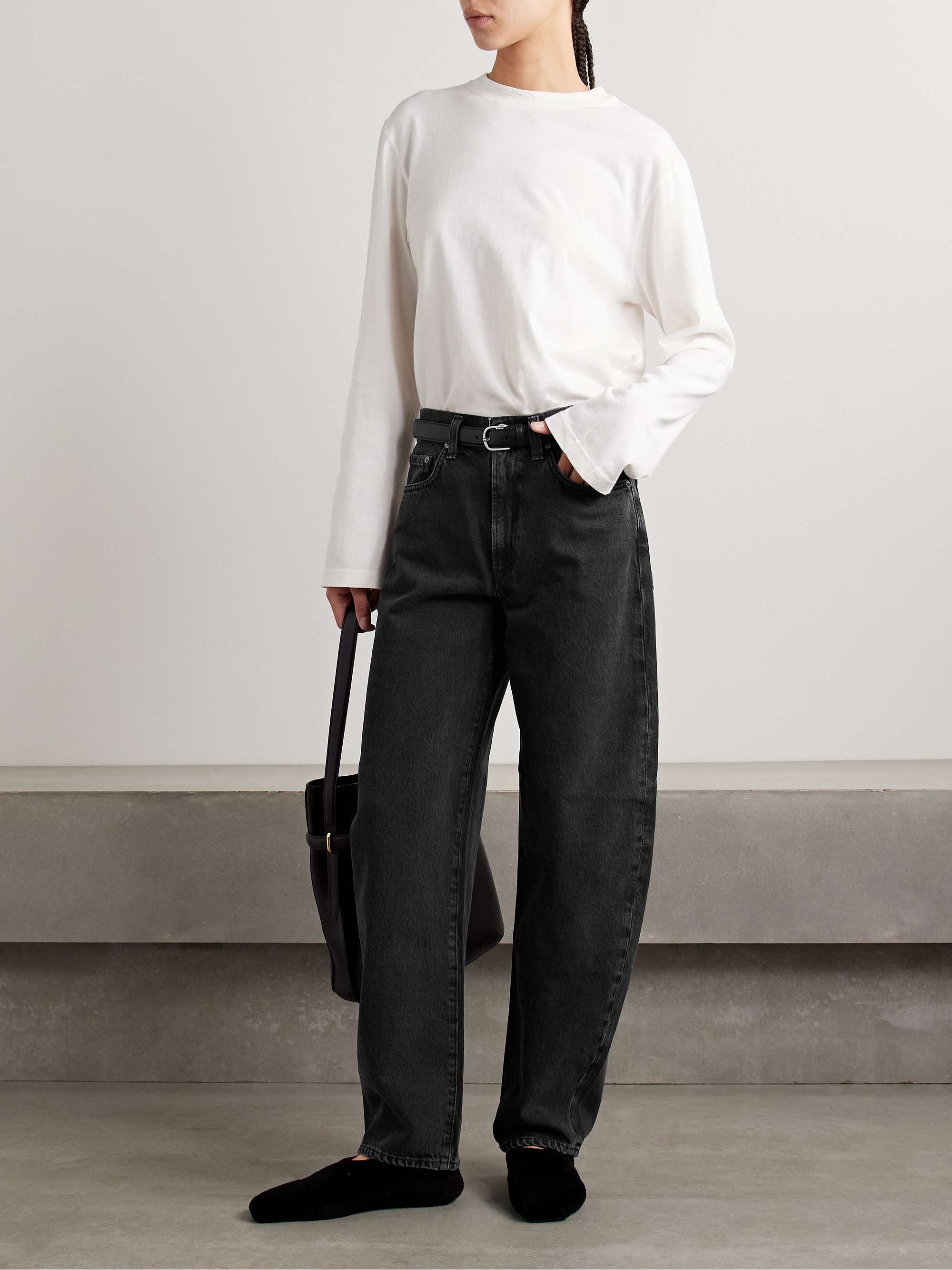 Balloon high-rise tapered organic jeans view