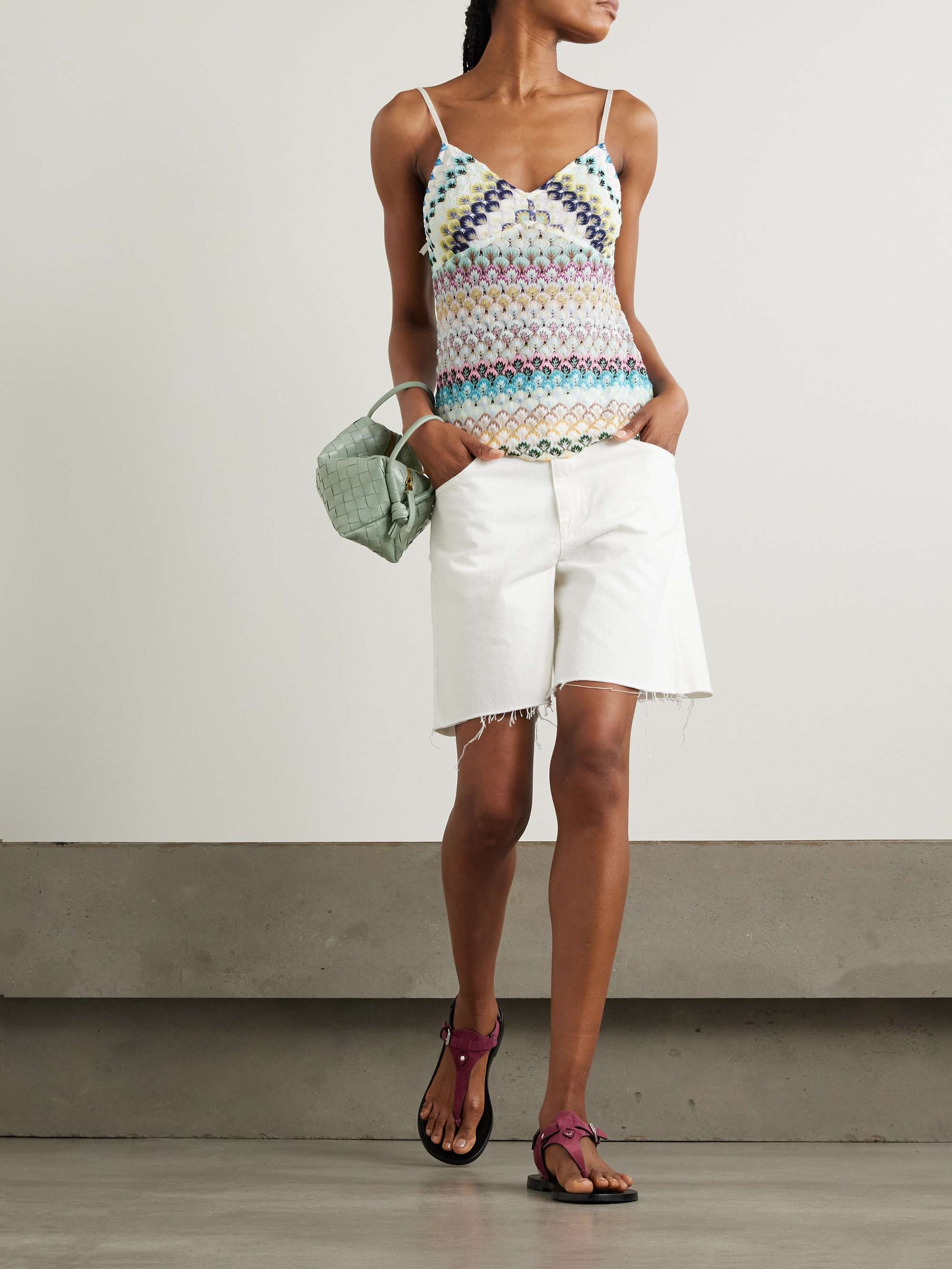 Crochet-knit camisole view