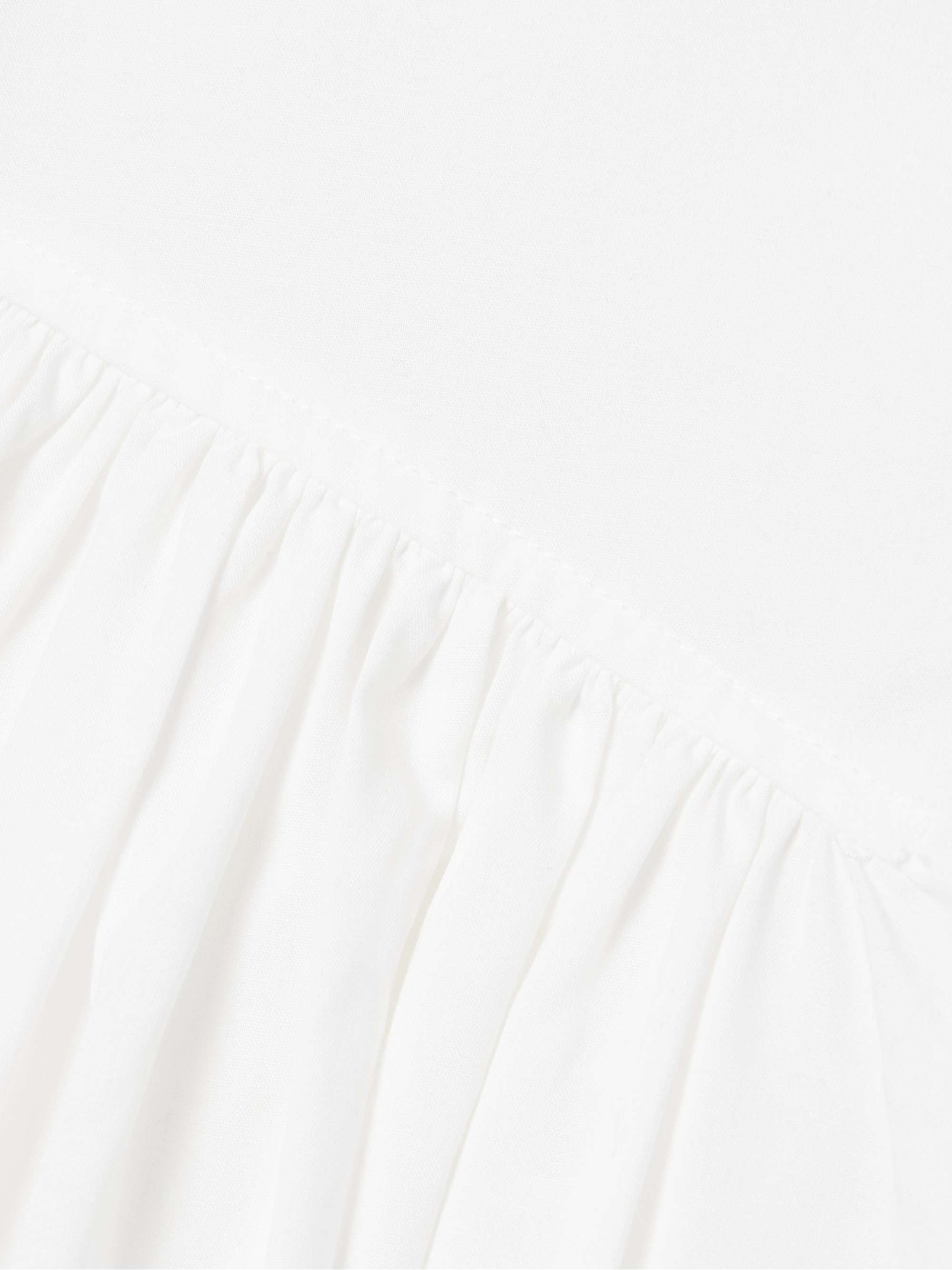 Bader gathered stretch-cotton poplin peplum top view