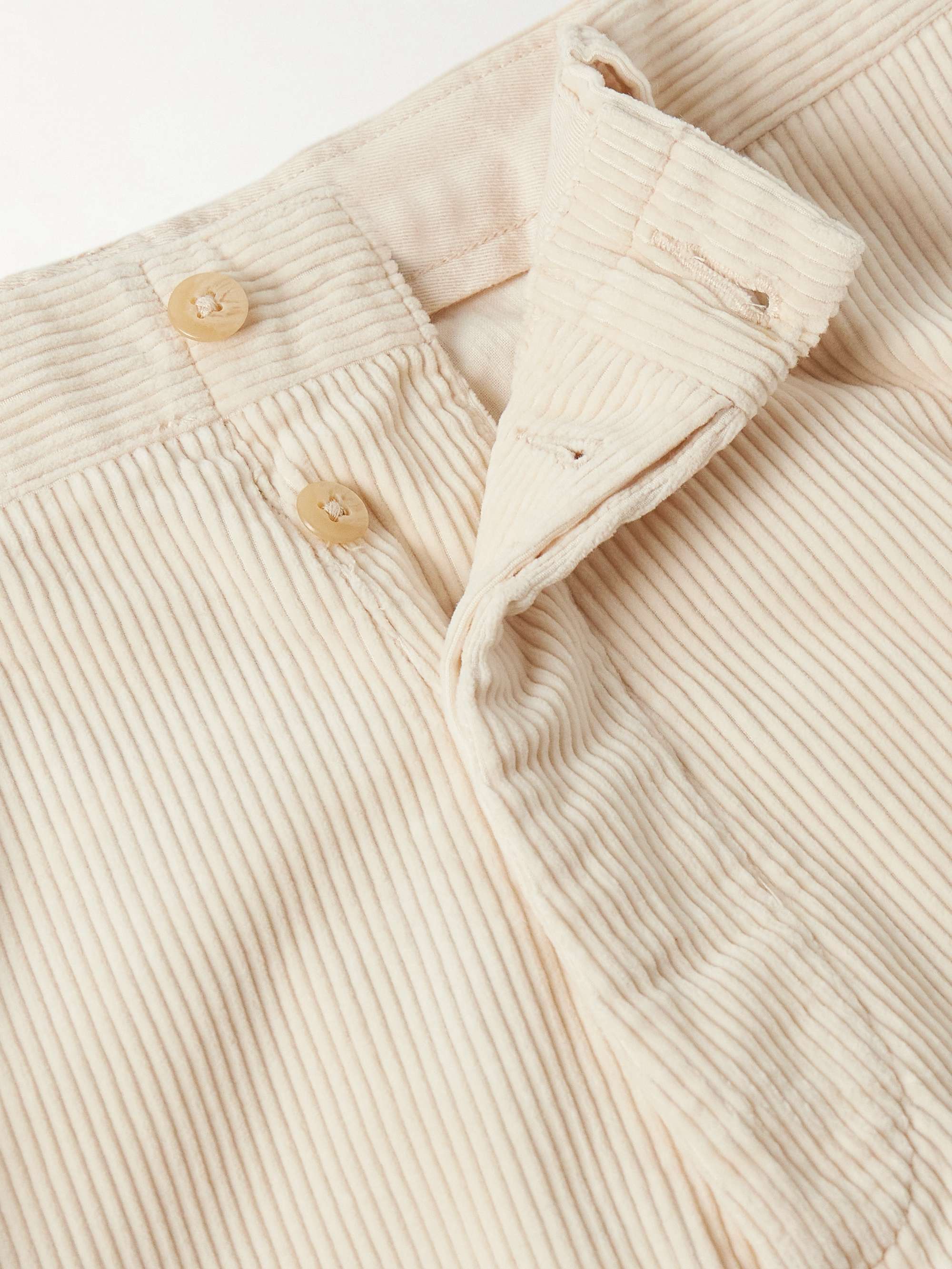 Straight-Leg Cotton-Corduroy Chinos view