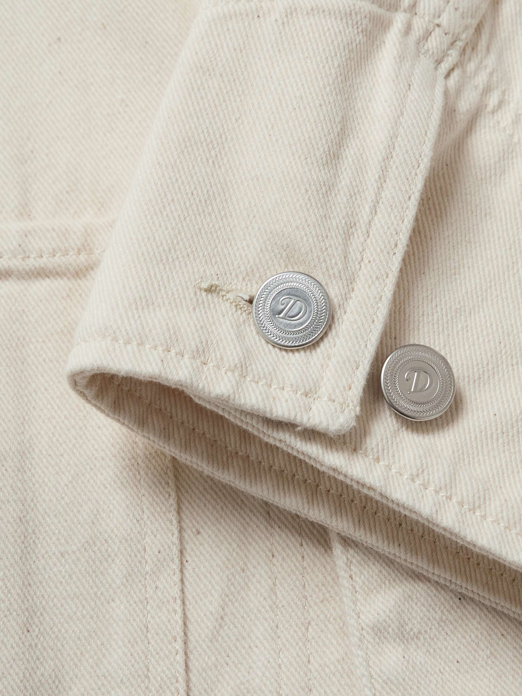 Corduroy-Trimmed Cotton-Twill Chore Jacket view
