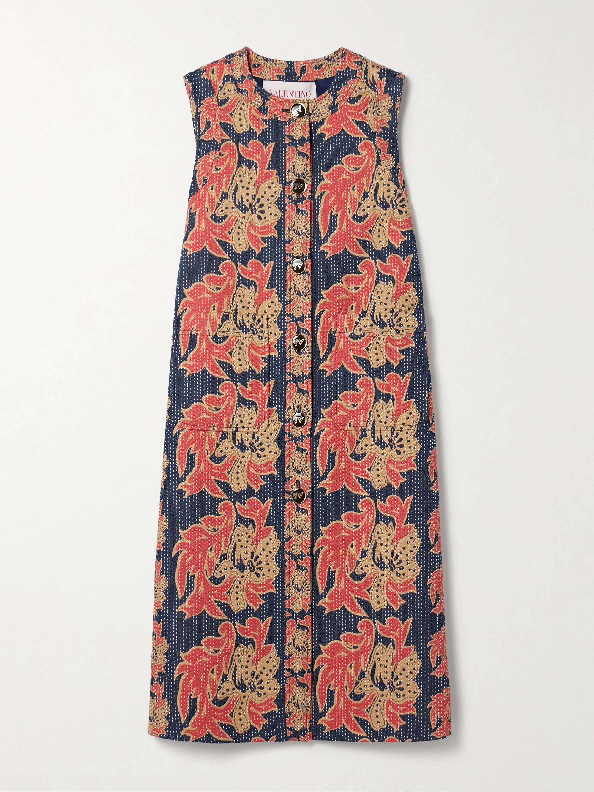 Après L'Hiver cotton-blend jacquard midi dress view
