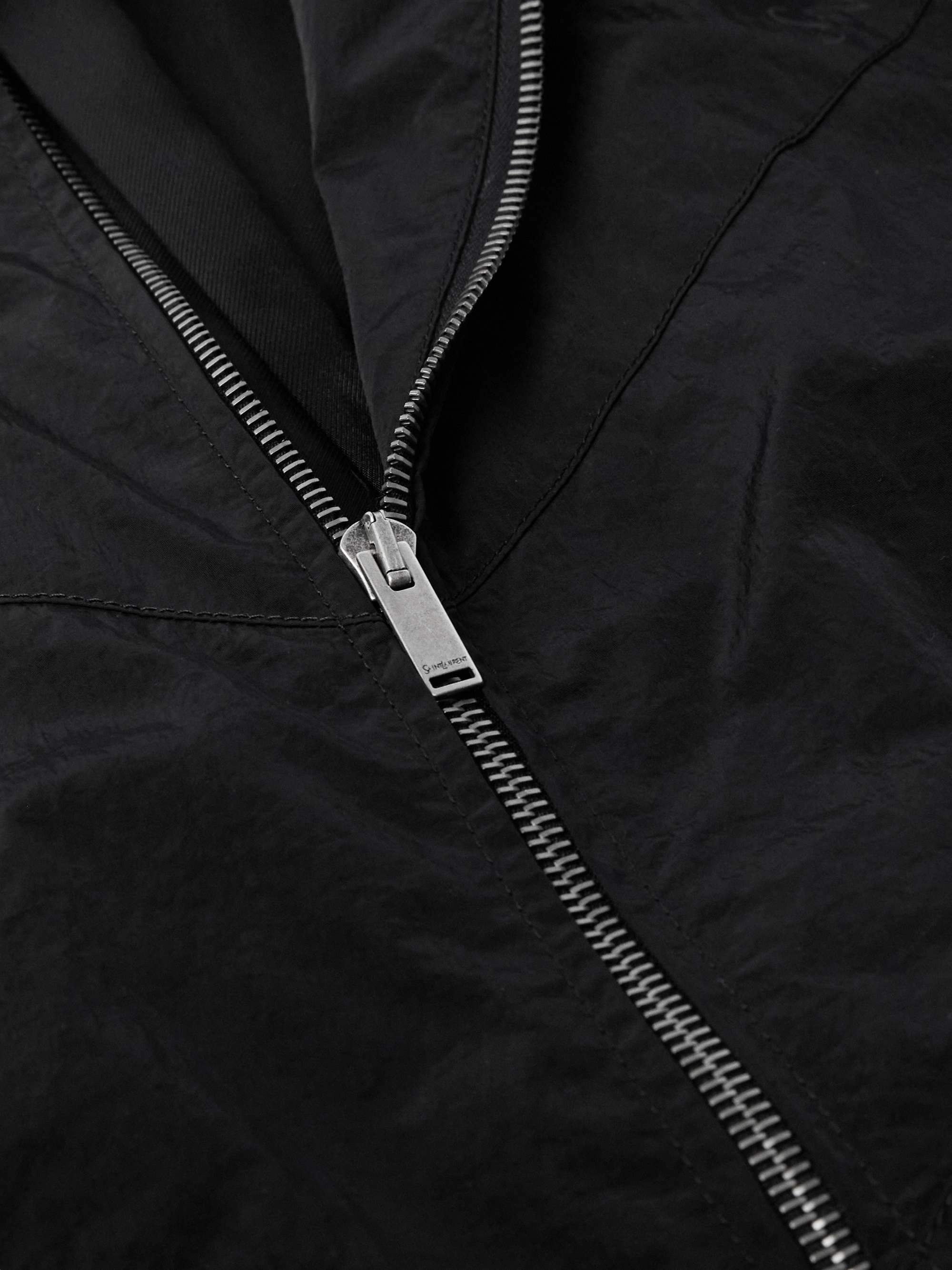Logo-Embroidered Shell Bomber Jacket view
