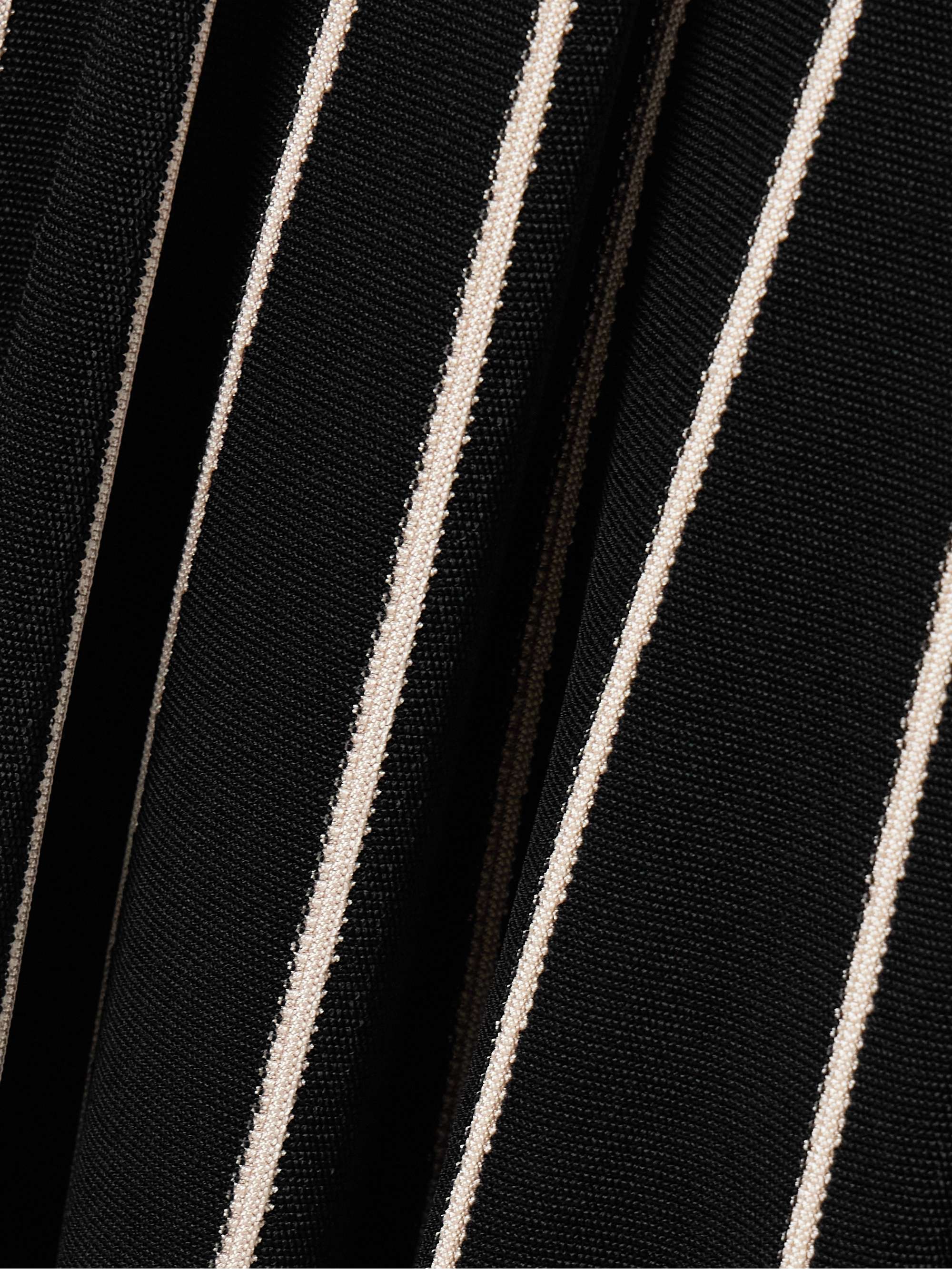 Crush striped stretch-knit midi skirt view