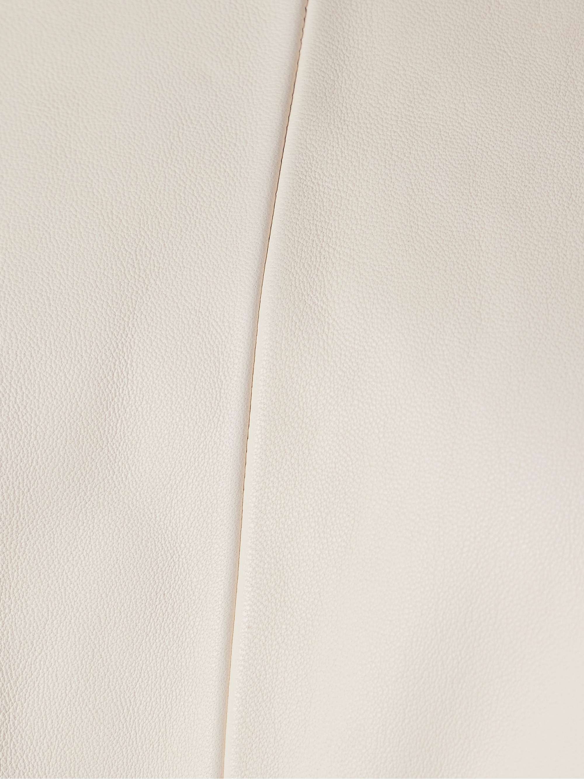 Noa buckled open-back leather top view