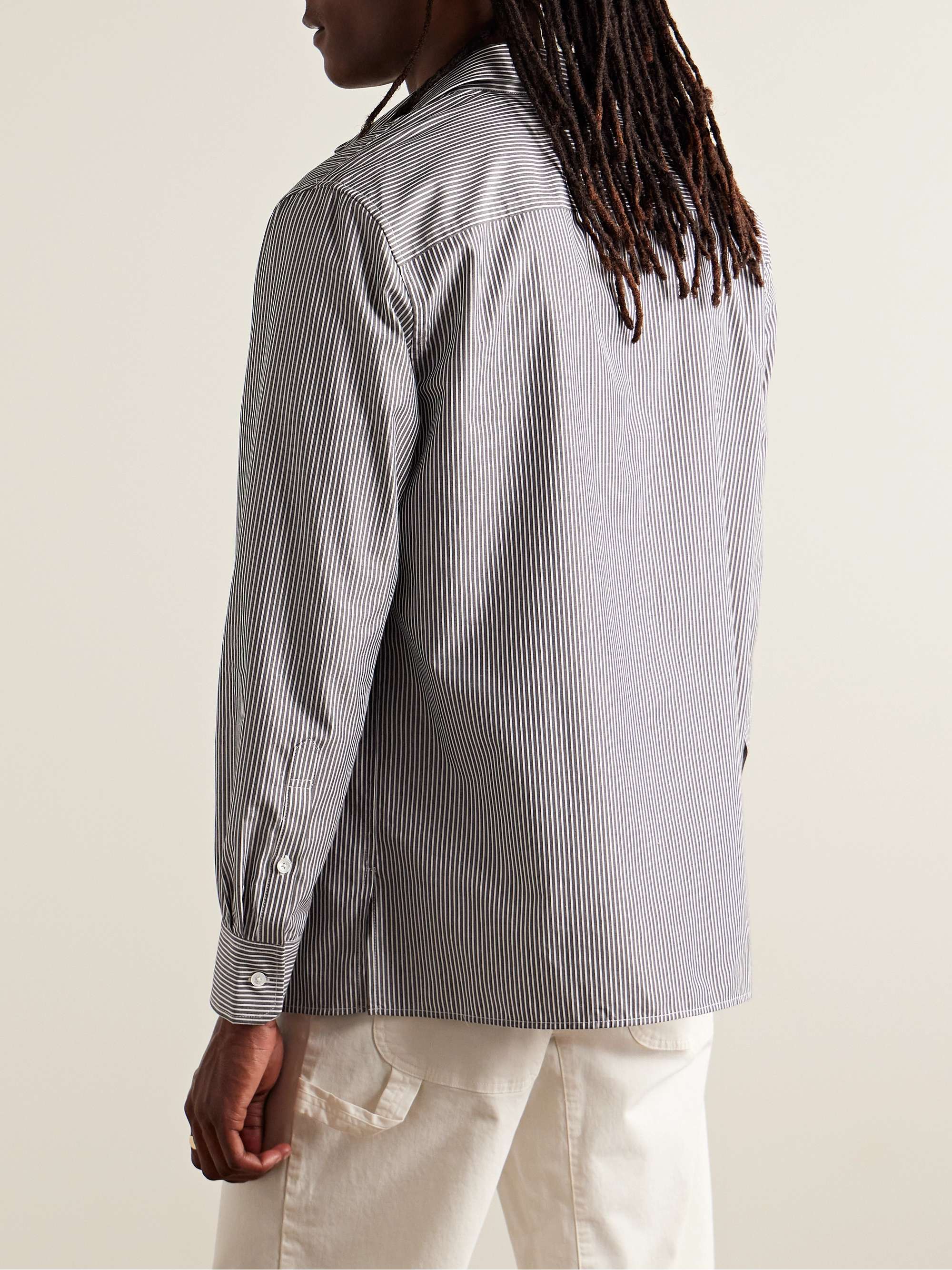Finn Striped Cotton-Poplin Shirt view
