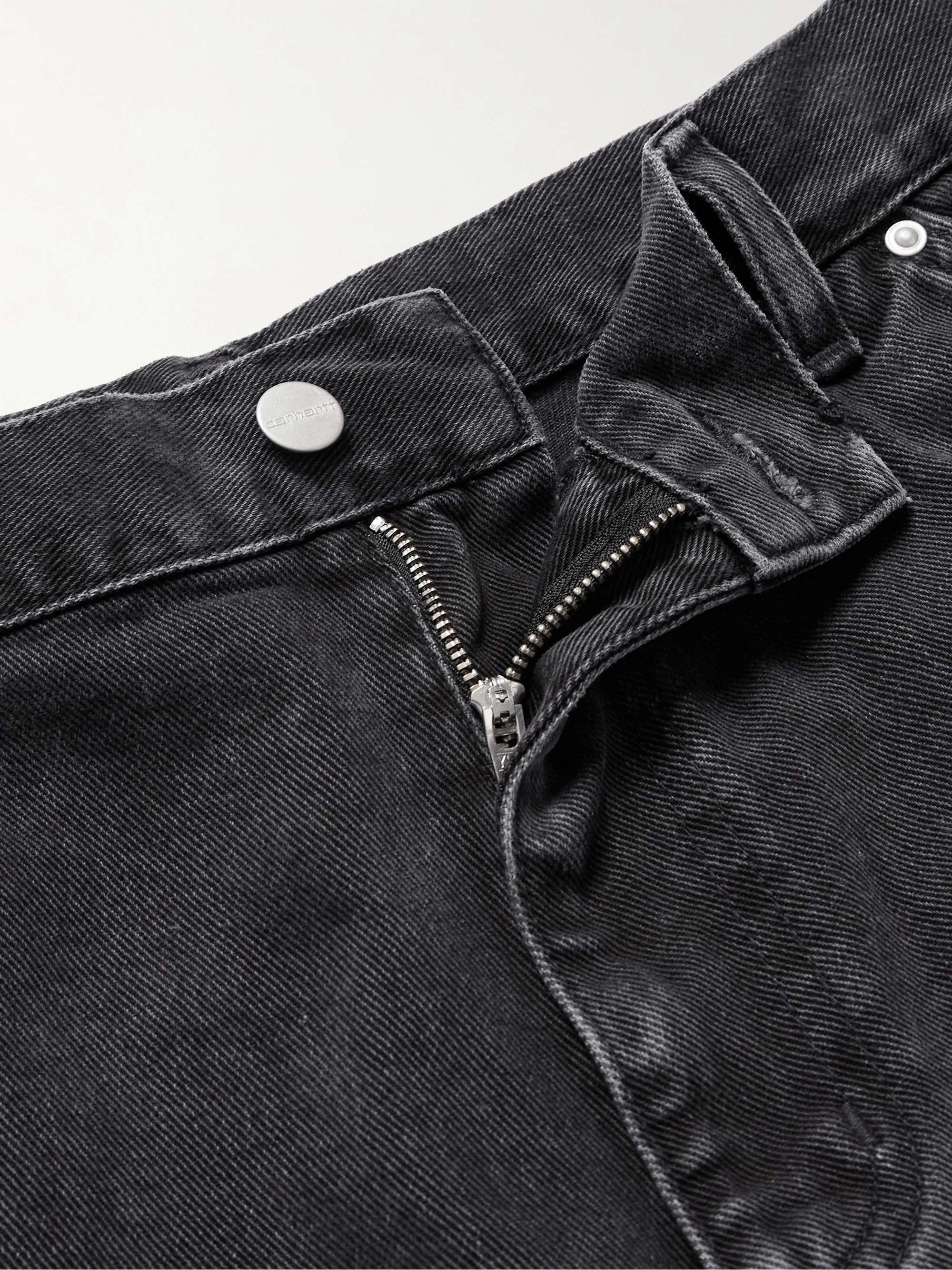 Rivet Wide-Leg Organic Denim Shorts view