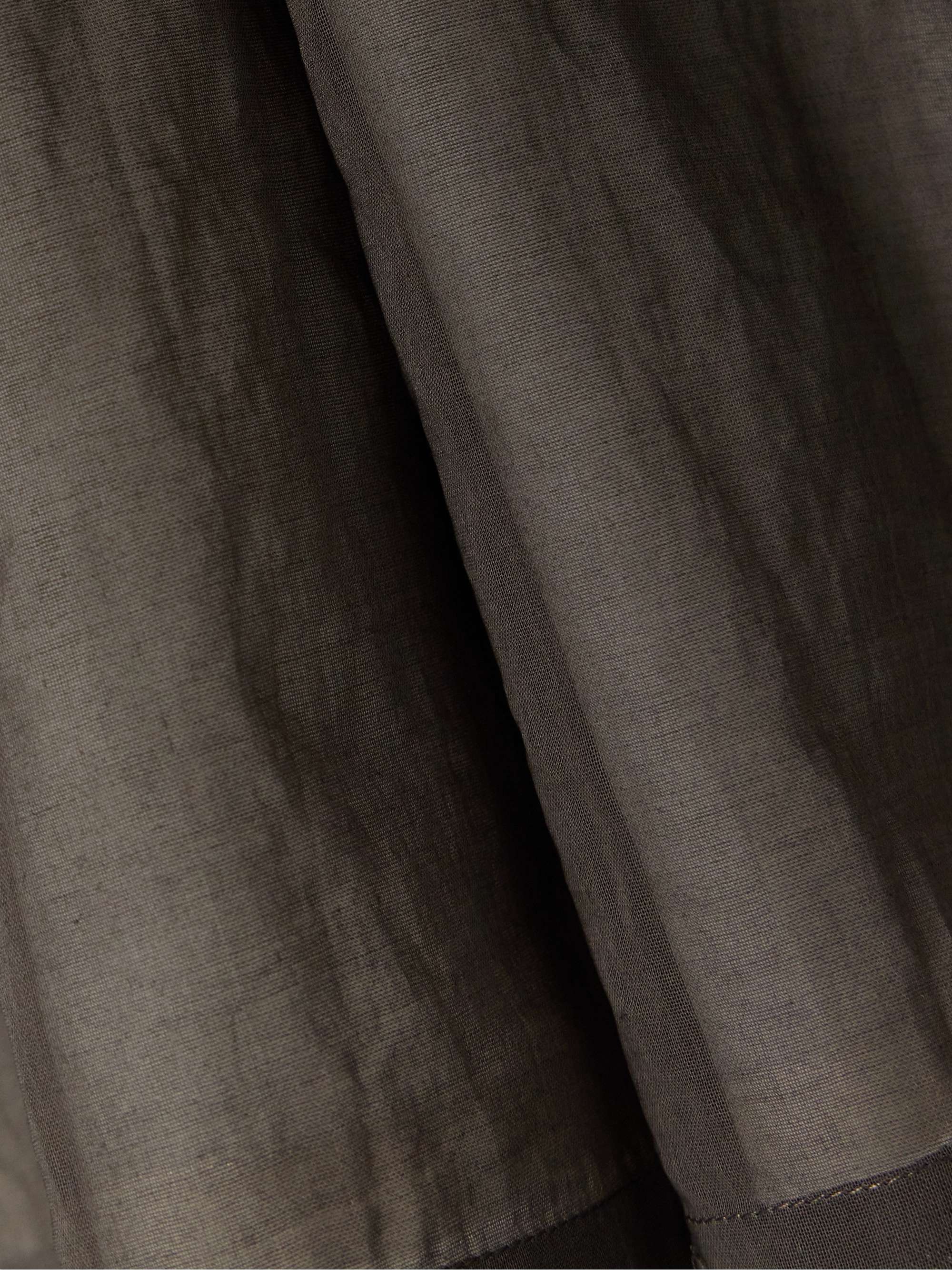 Zaira layered frayed cotton-voile midi skirt view