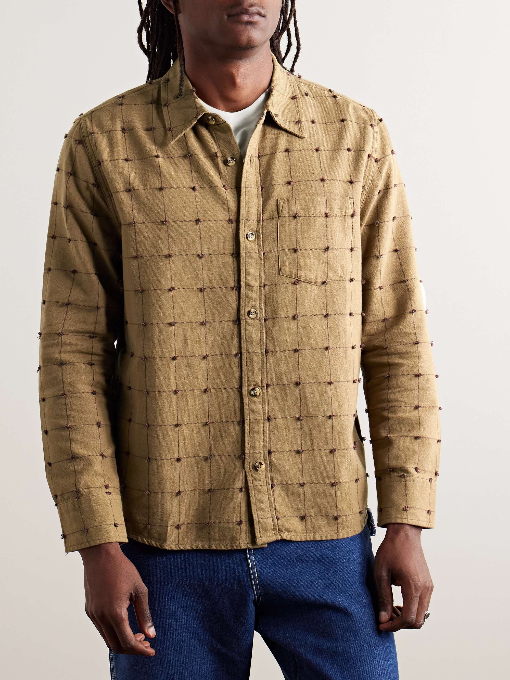 Lure Checked Fil-Coupé Cotton Shirt view