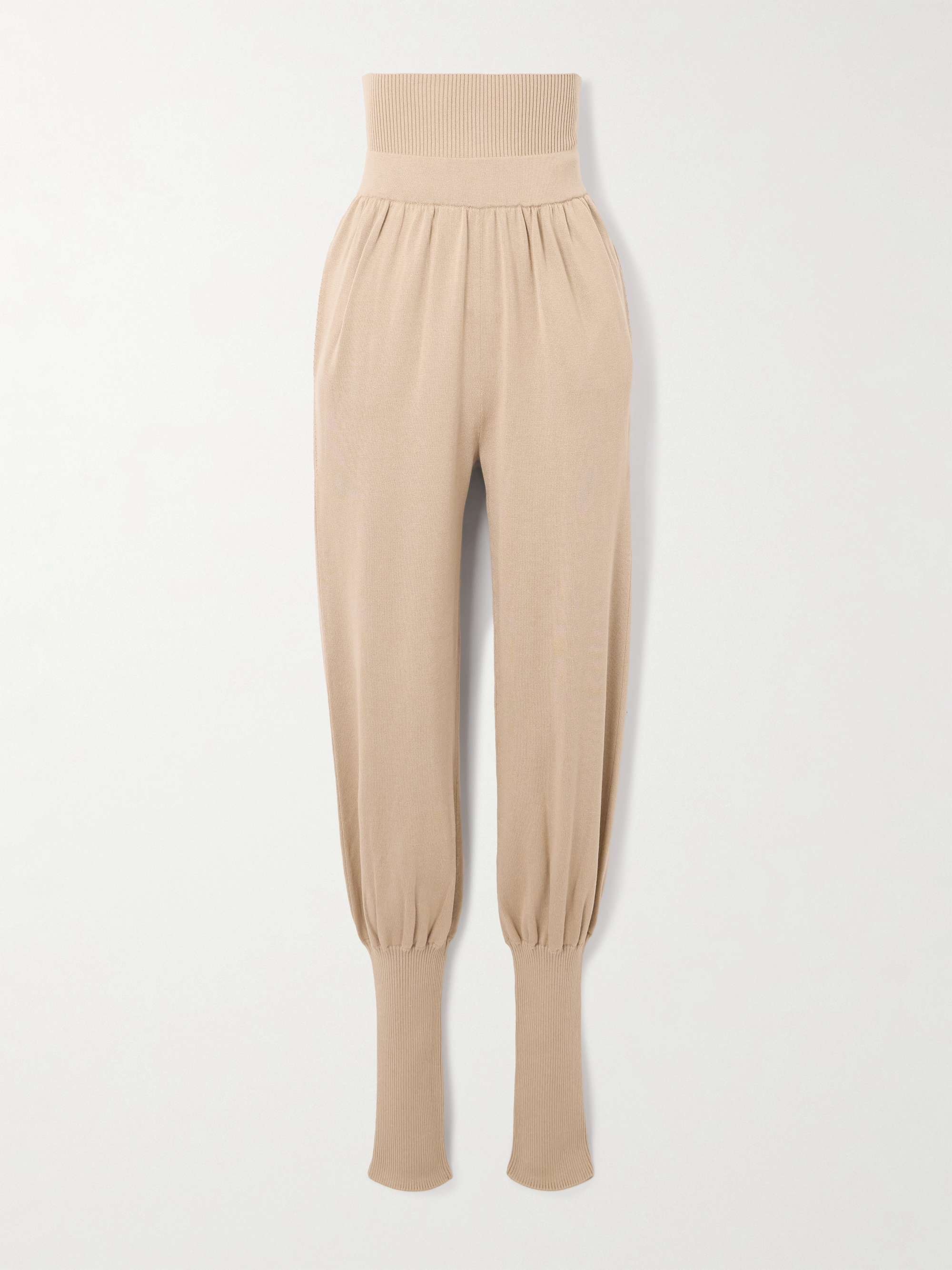 Xander mulberry silk and cotton-blend tapered pants view