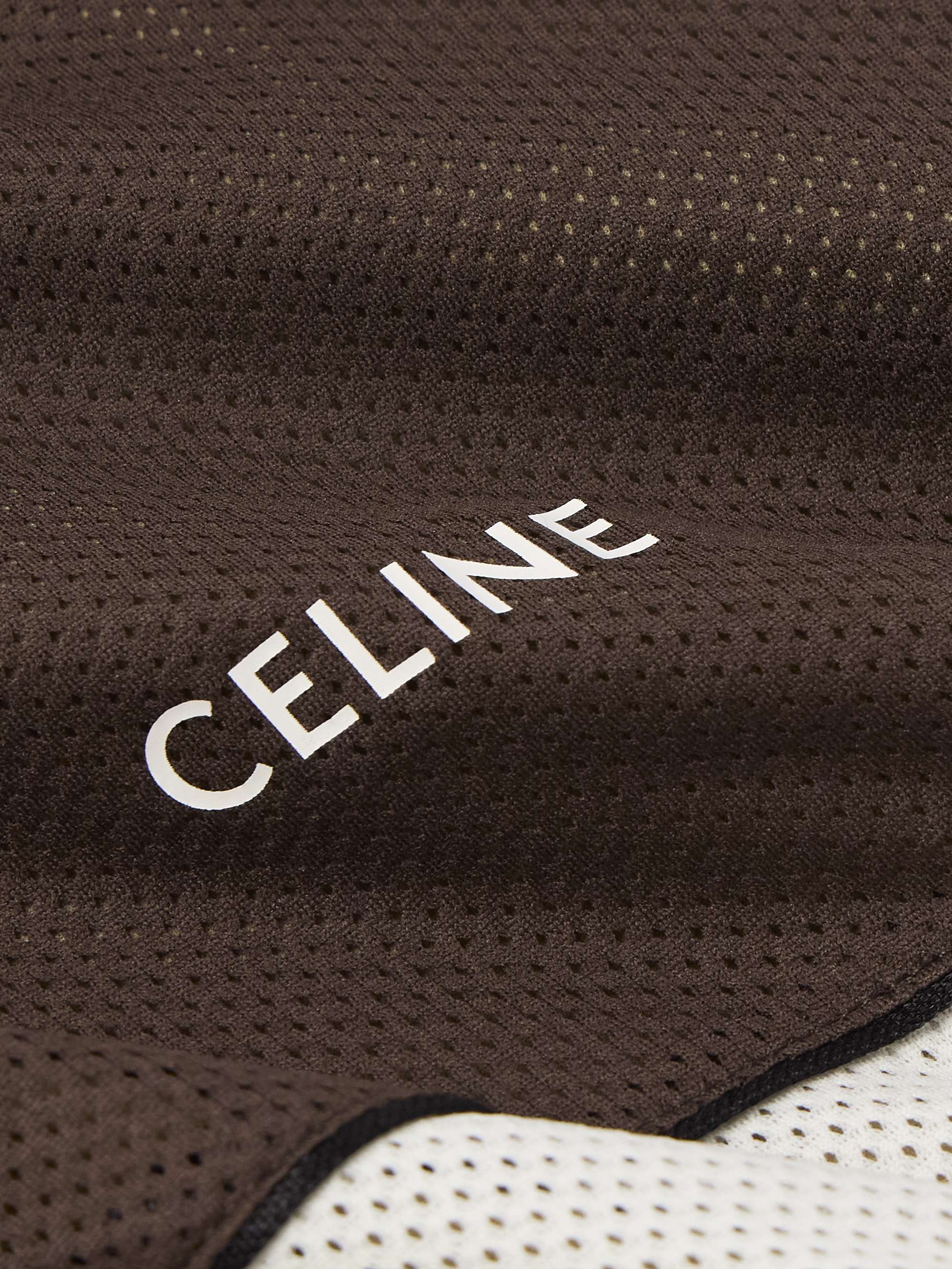 Logo-Print Colour-Block Mesh Track Jacket view