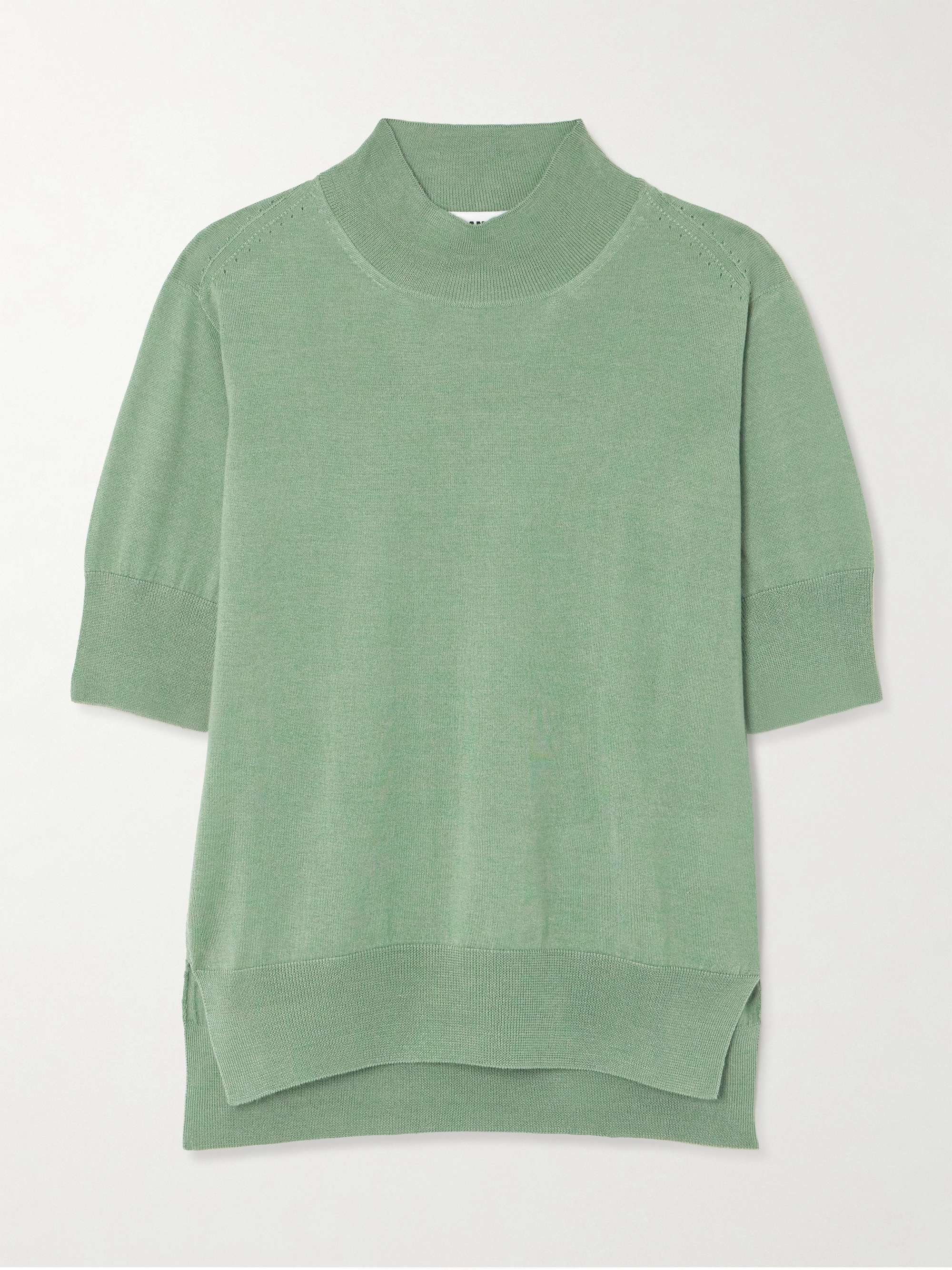 Cashmere, wool and silk-blend sweater view
