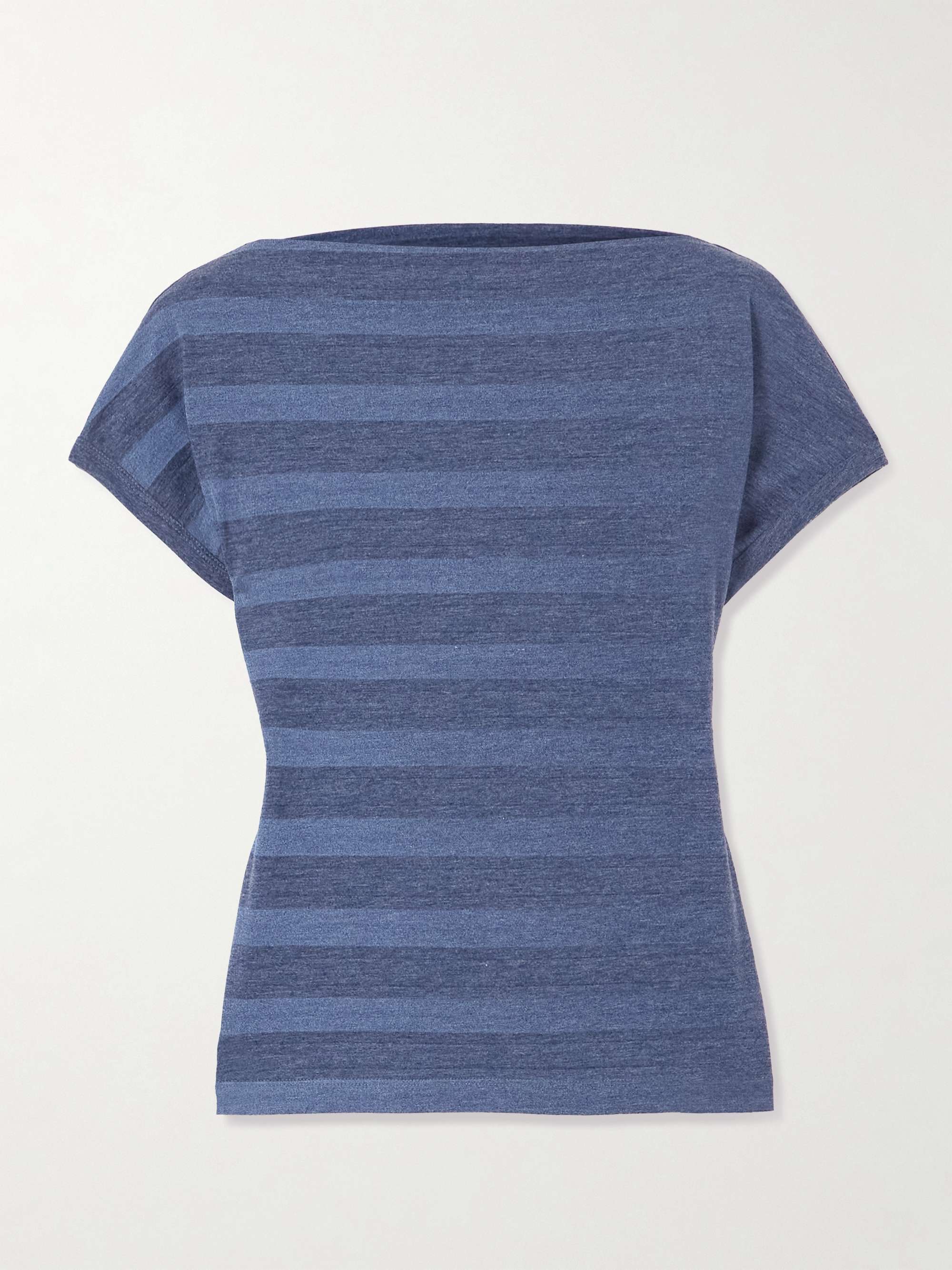 Sailor striped cotton-blend jersey T-shirt view