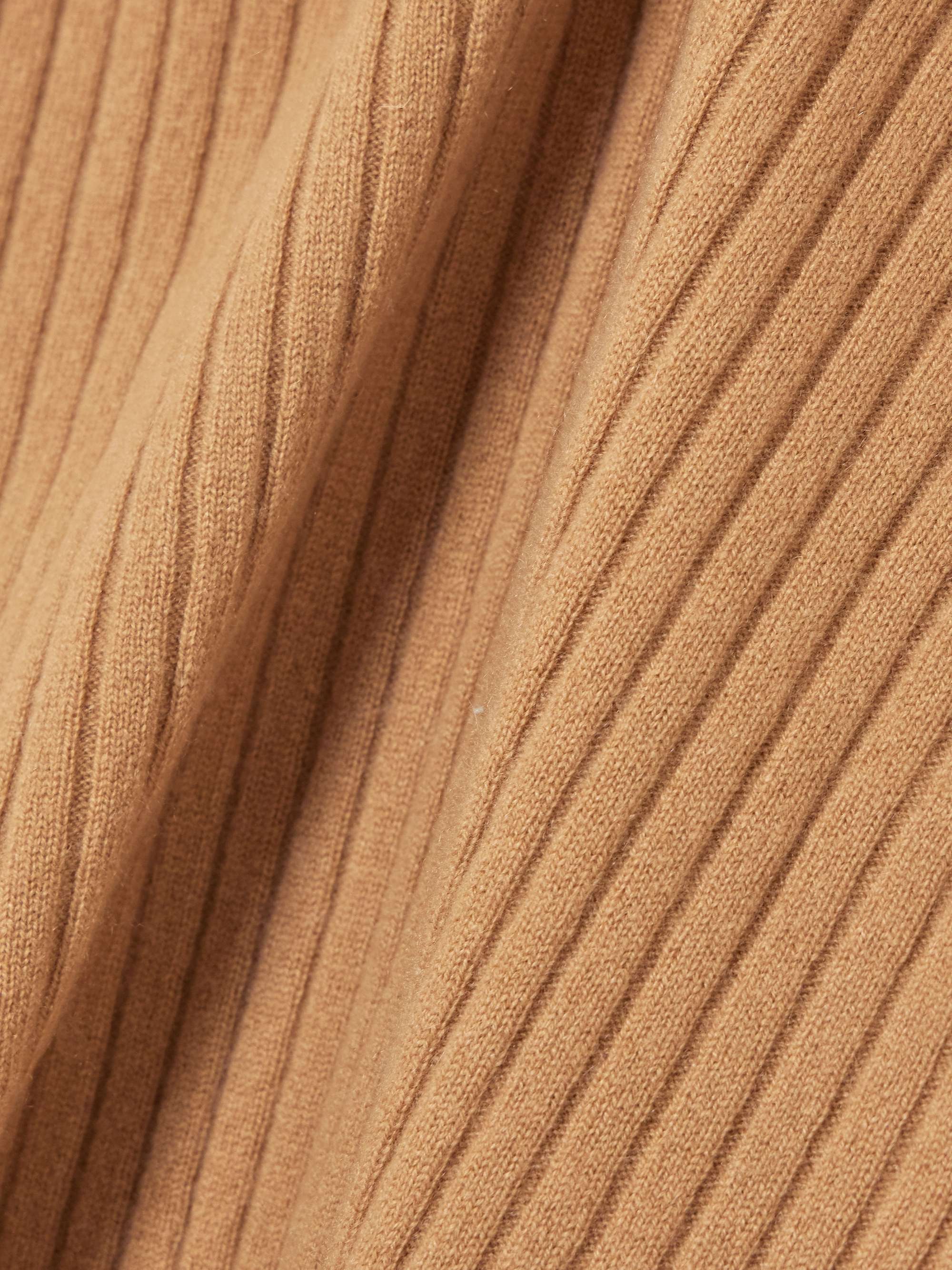Ribbed cashmere maxi skirt view