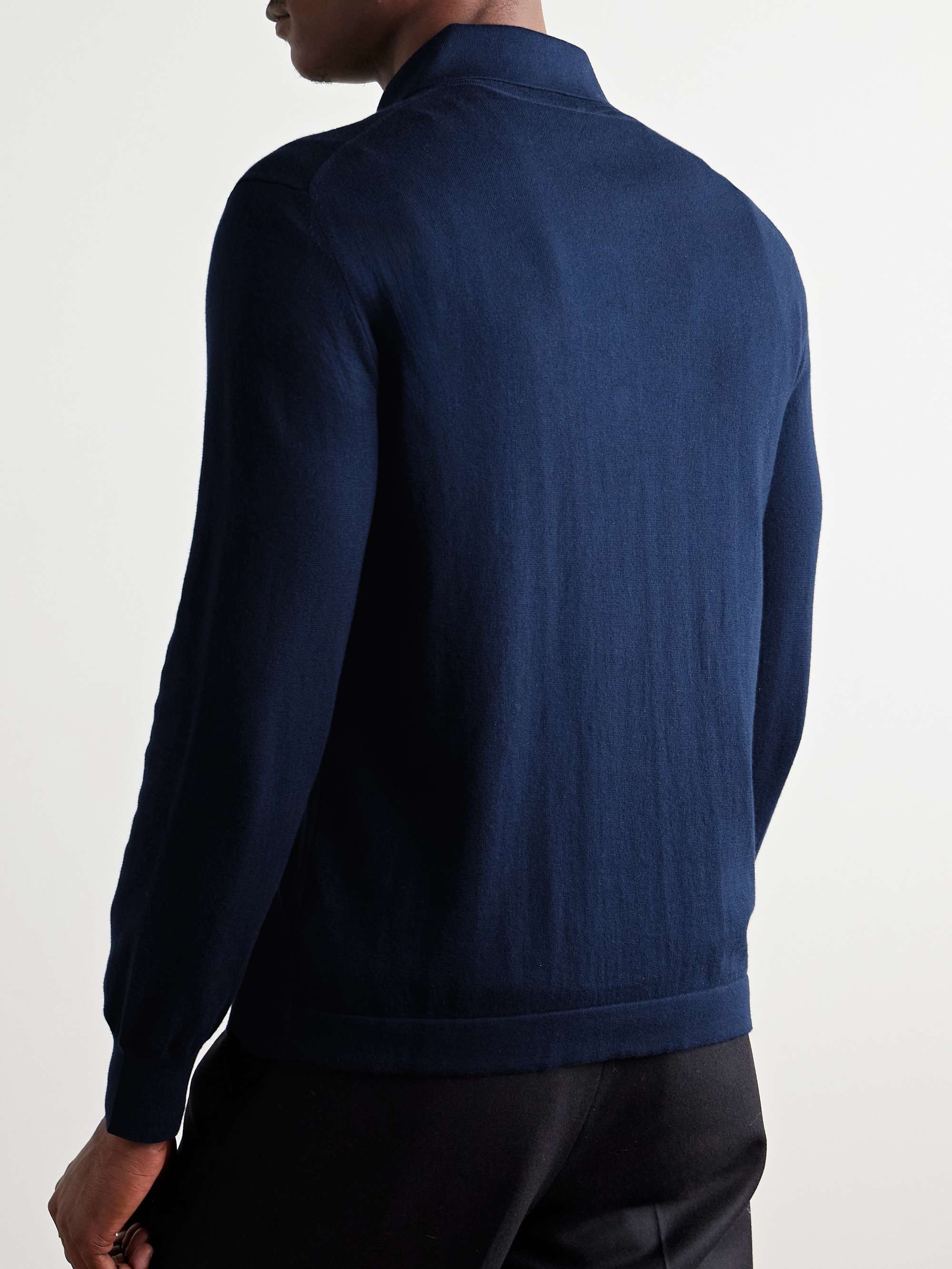 Cotton and Cashmere-Blend Polo Shirt view